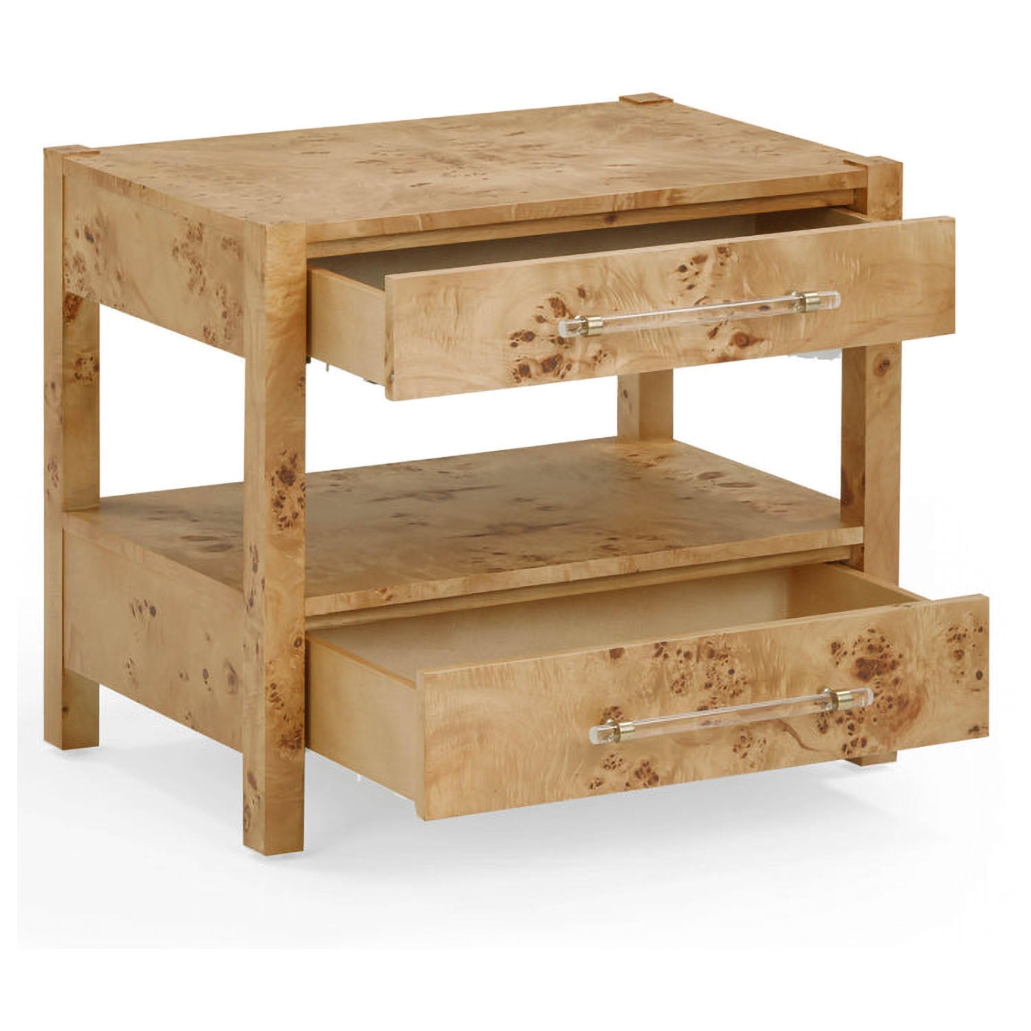 TOV Furniture Brandyss Honey Burl Nightstand