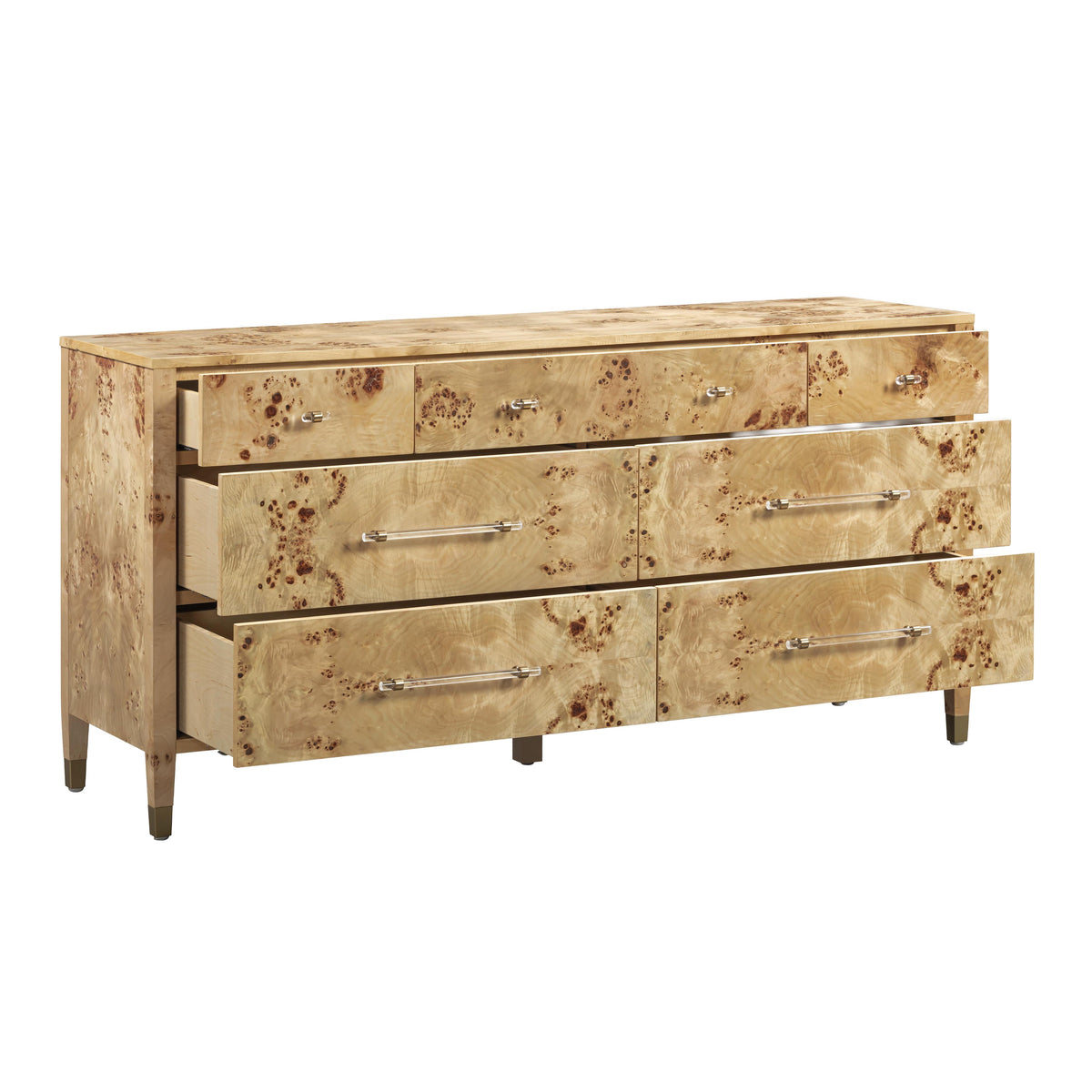 TOV Furniture Brandyss Natural Burl 7-Drawer Dresser