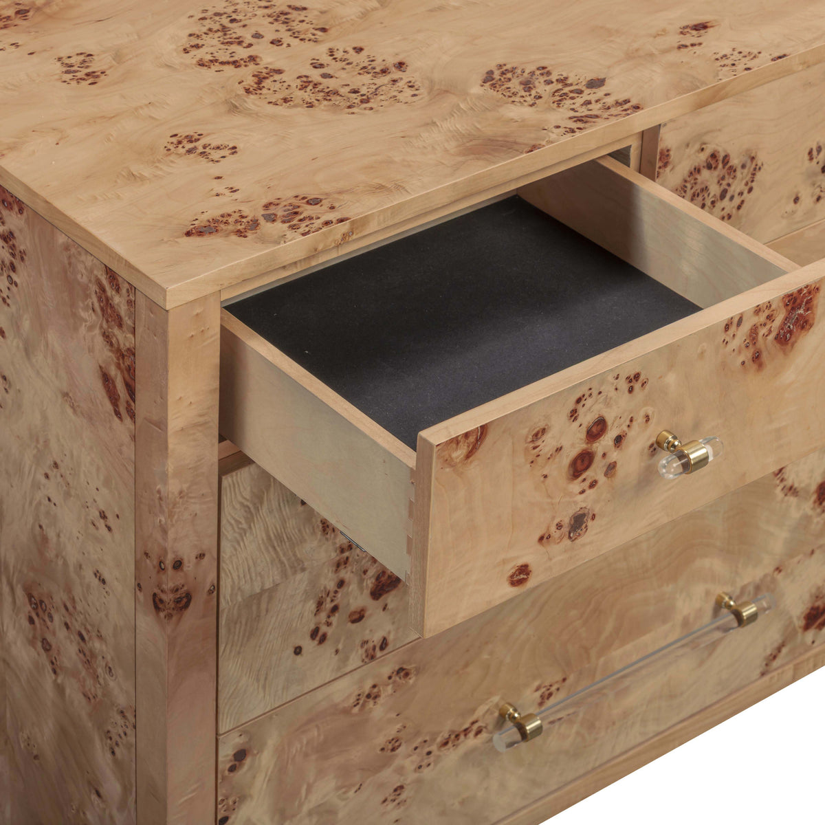 TOV Furniture Brandyss Honey Burl 7-Drawer Dresser