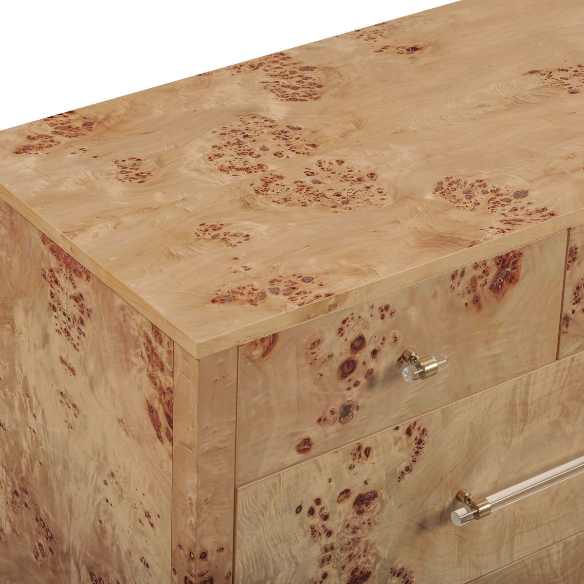 TOV Furniture Brandyss Honey Burl 7-Drawer Dresser