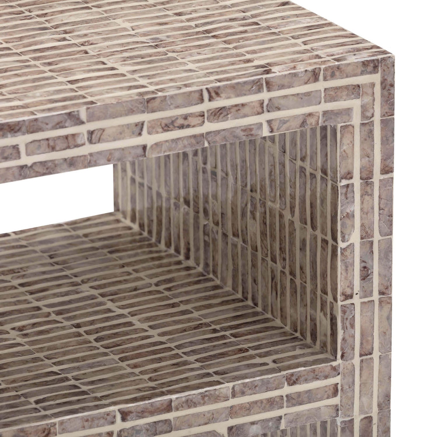 TOV Furniture Derry Capiz Shell Nightstand