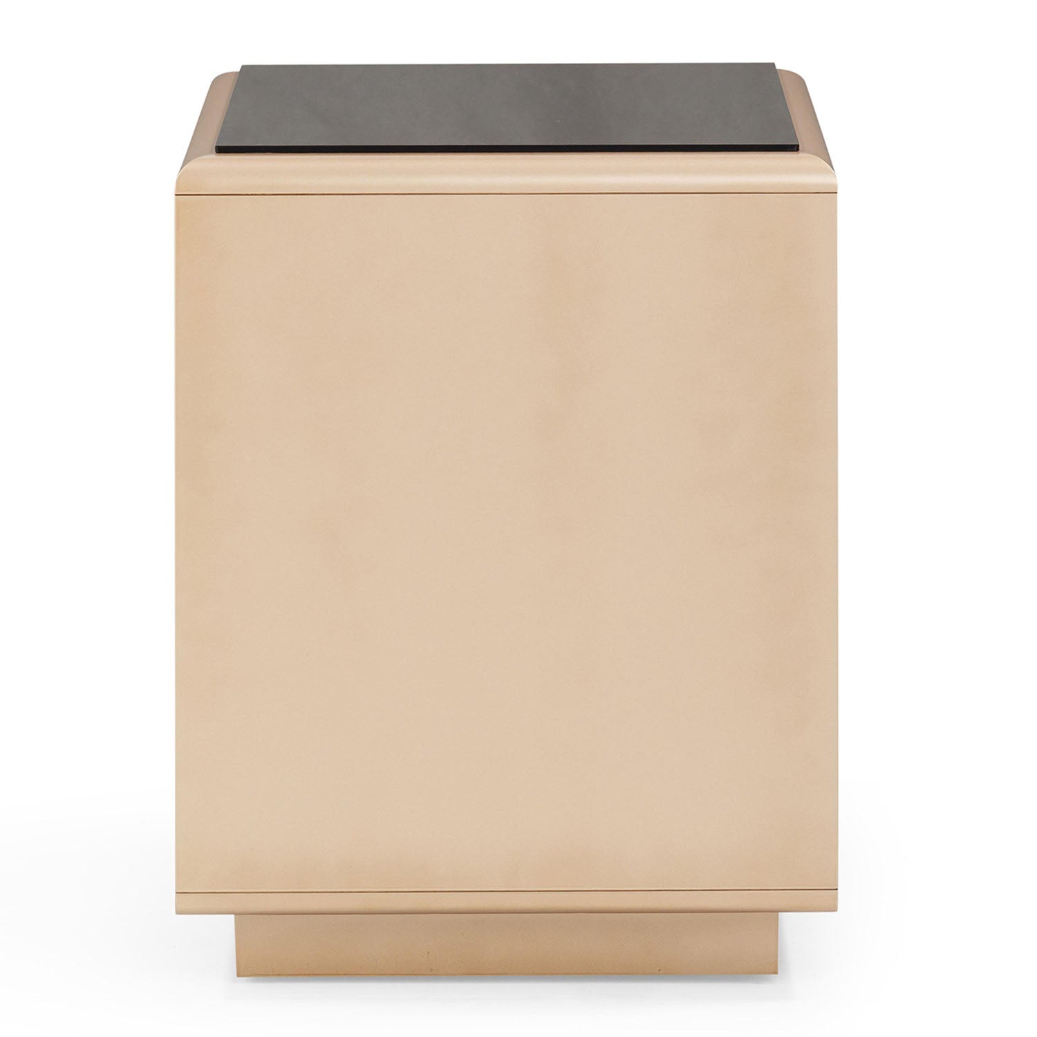 TOV Furniture Martha Taupe Mirrored Nightstand