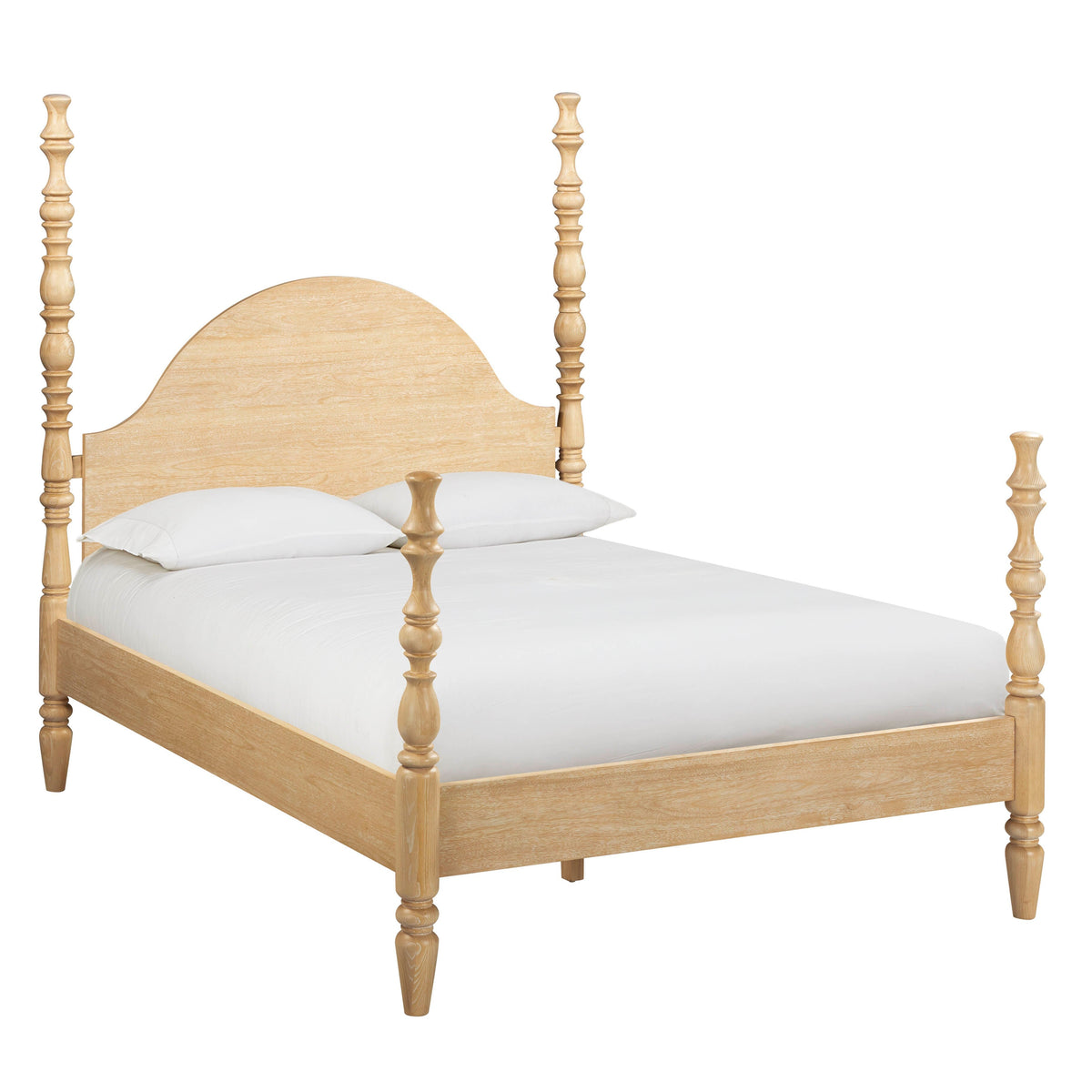 TOV Furniture Rosalie Ash Bed in Natural MDF, primary product view