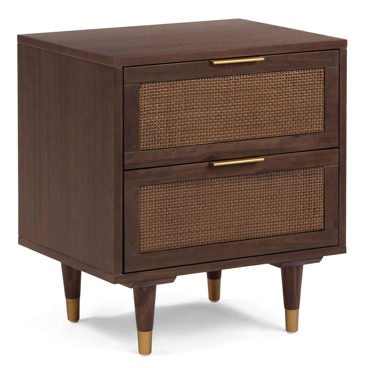 TOV Furniture Sierra 22in Cane 2-Drawer Nightstand