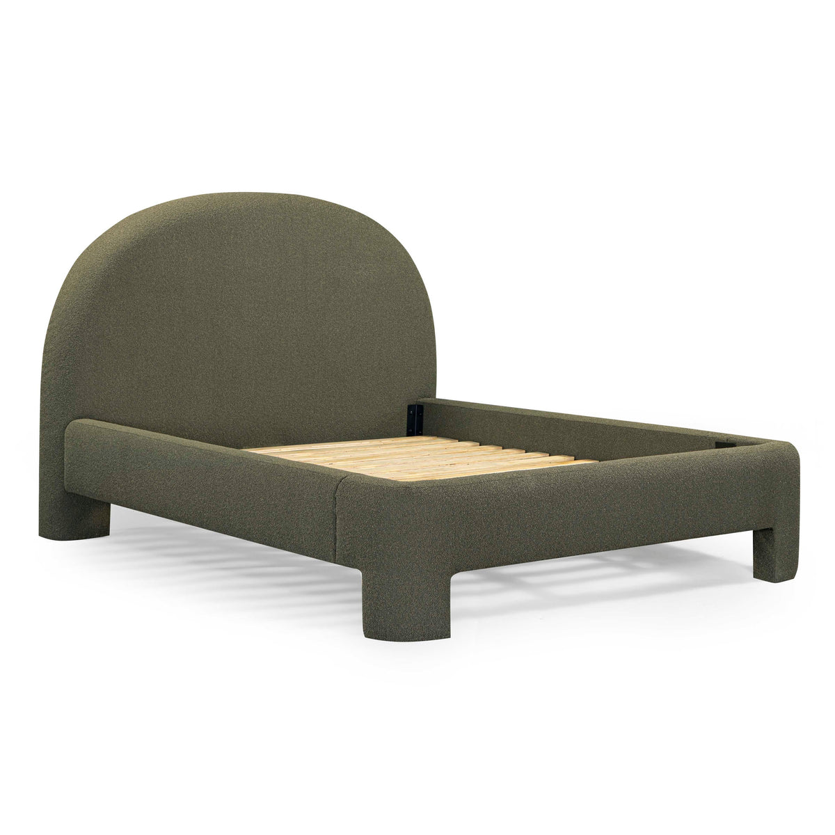 TOV Furniture Orphea Kale Green Performance Boucle Bed