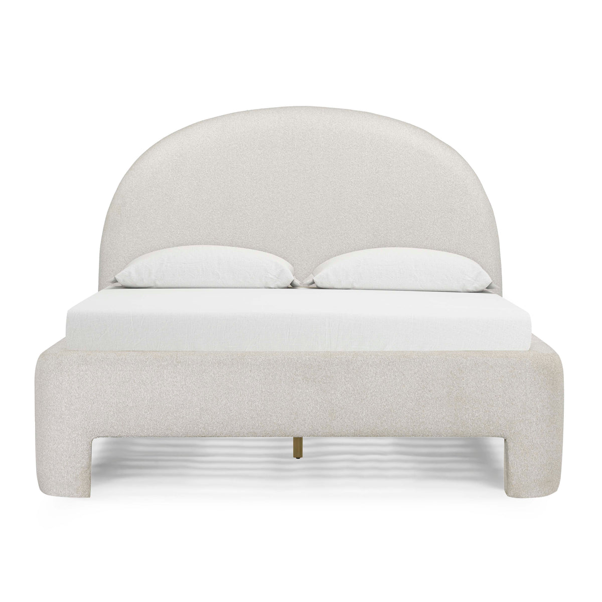 TOV Furniture Orphea Performance Boucle Bed in off-white boucle, primary product view