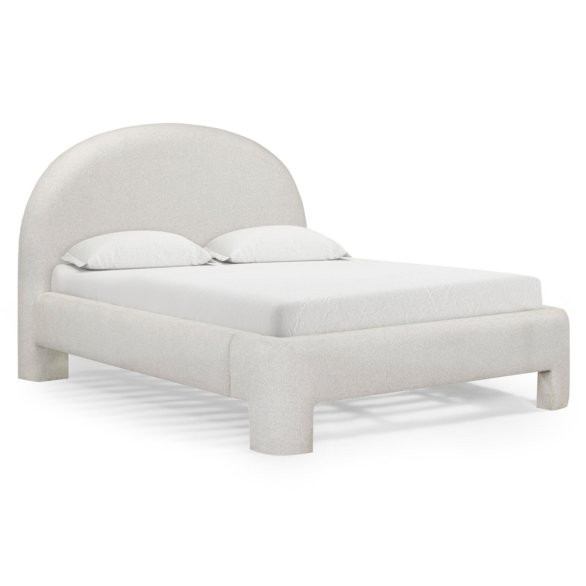 TOV Furniture Orphea Off White Performance Boucle Bed