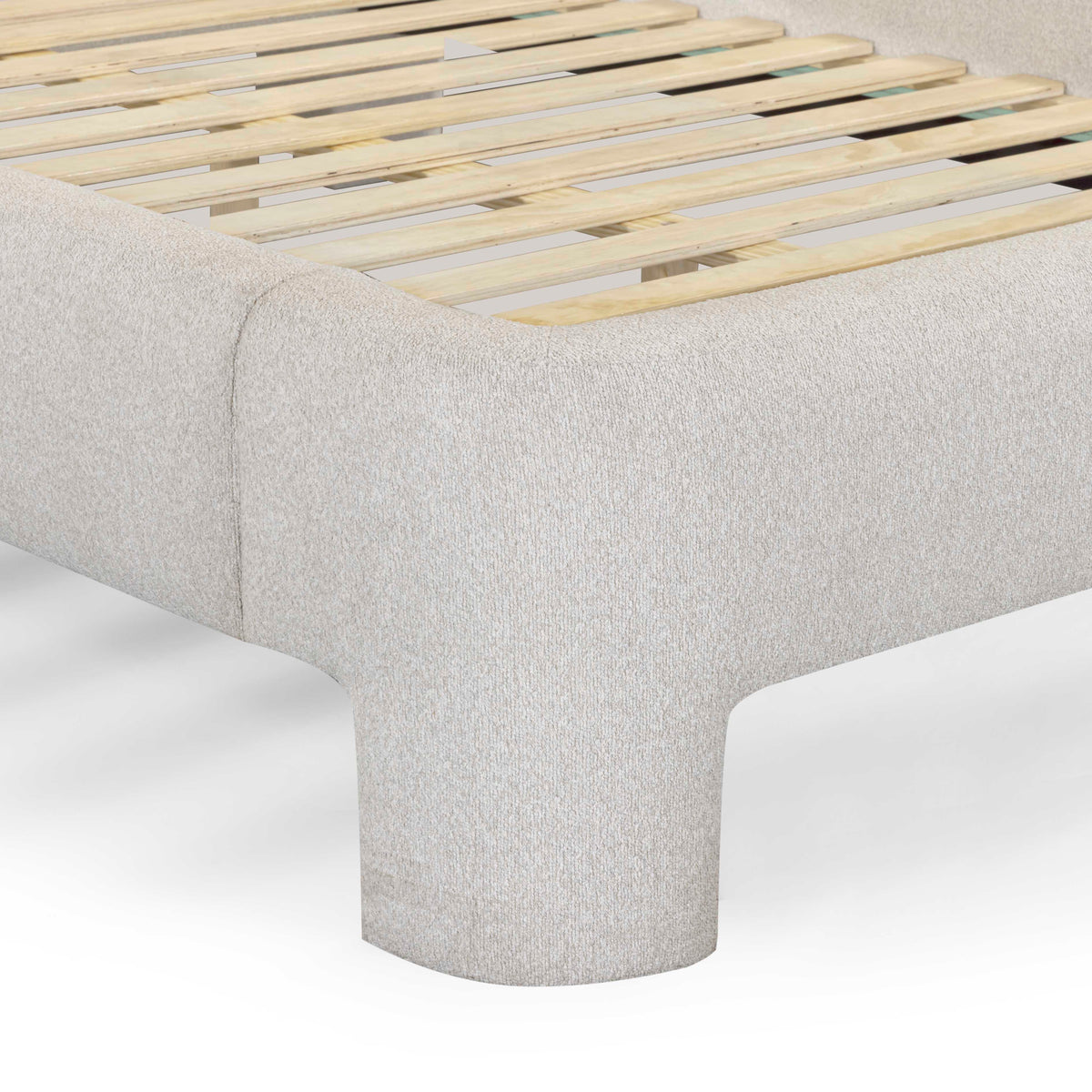 TOV Furniture Orphea Off White Performance Boucle Bed