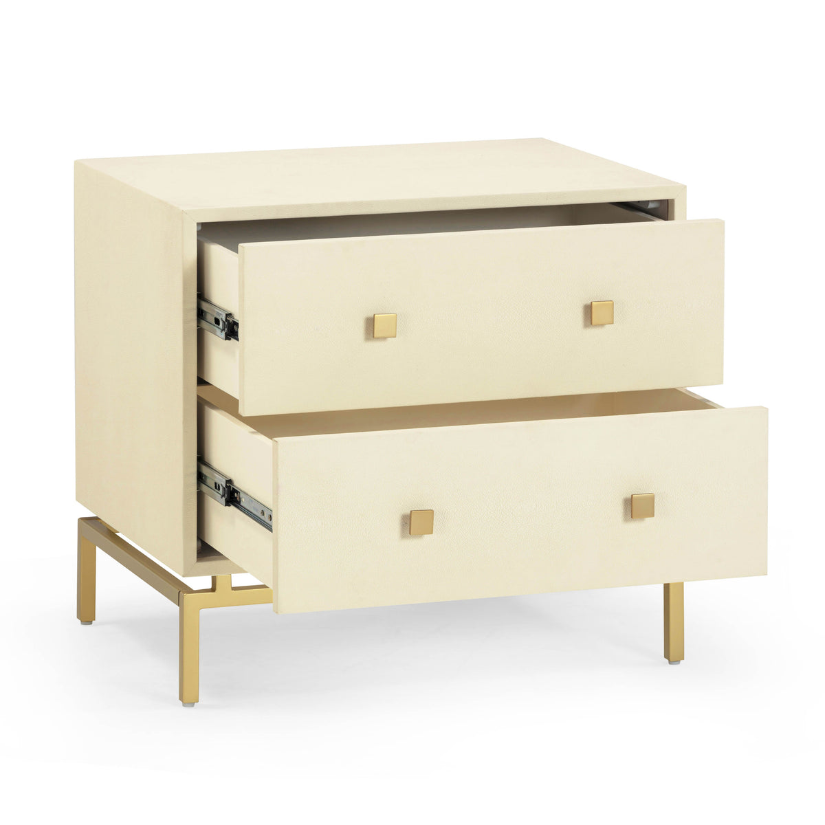 TOV Furniture Pesce Faux Shagreen 2-Drawer Nightstand