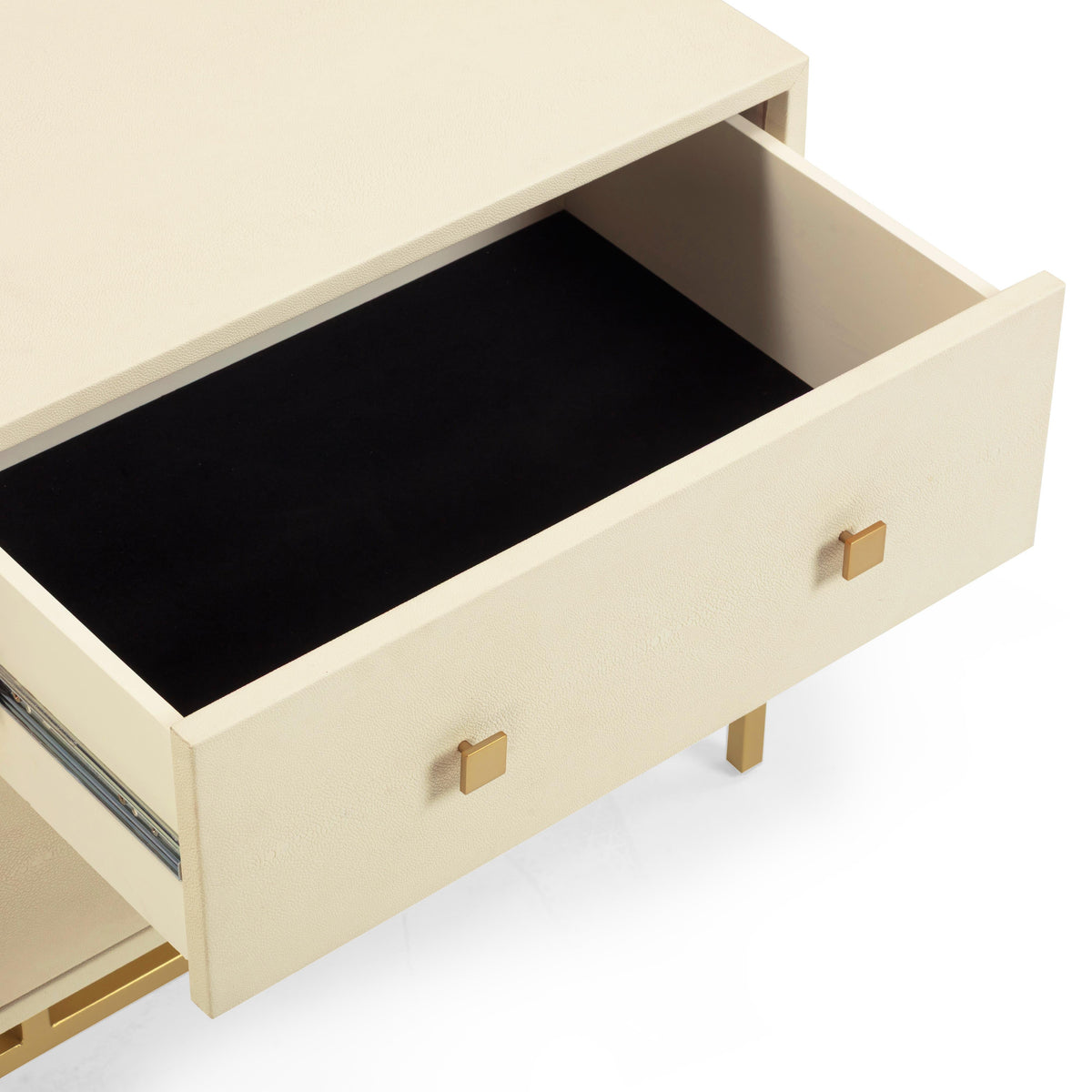 TOV Furniture Pesce Faux Shagreen 2-Drawer Nightstand
