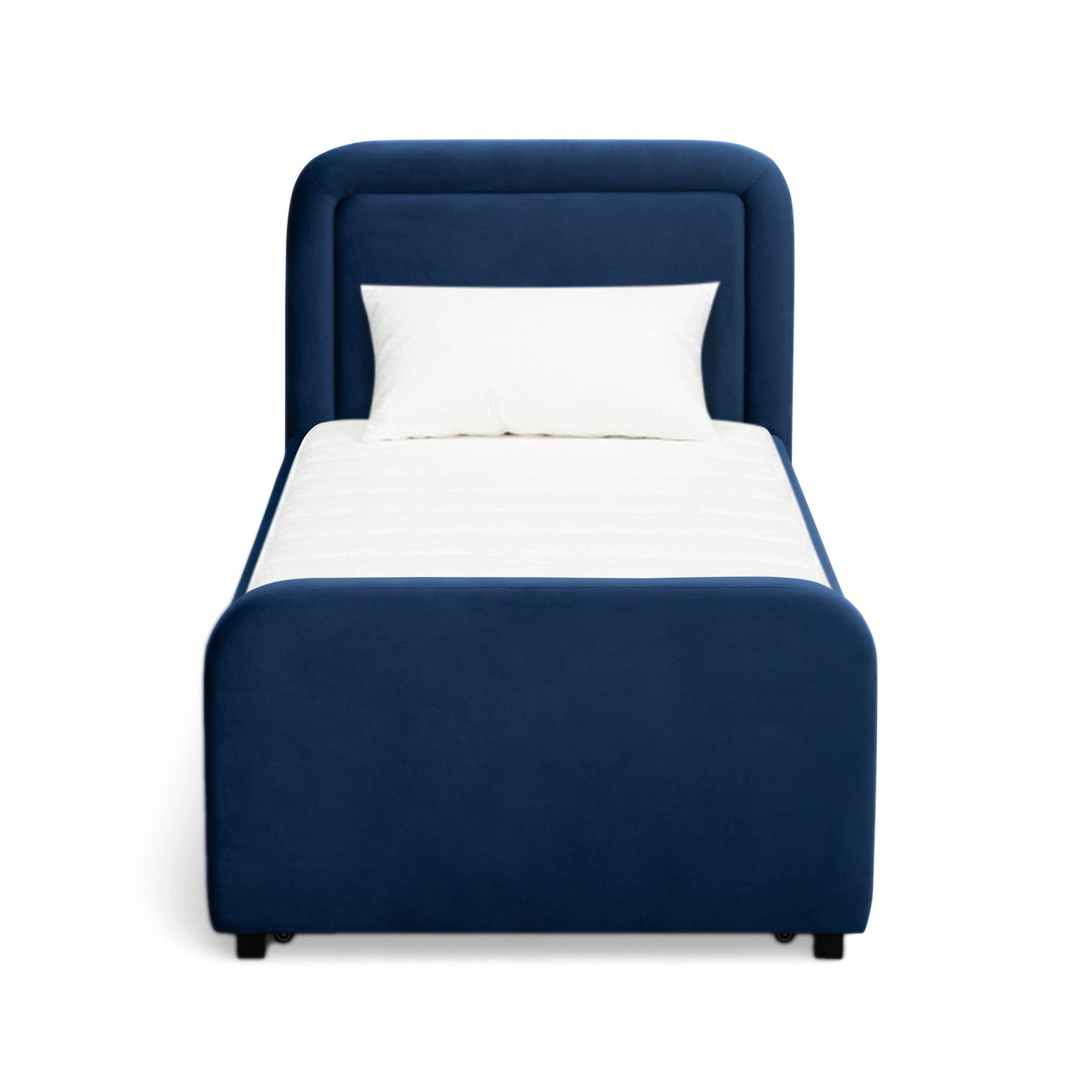 TOV Furniture Briella Navy Performance Velvet Twin Trundle Bed