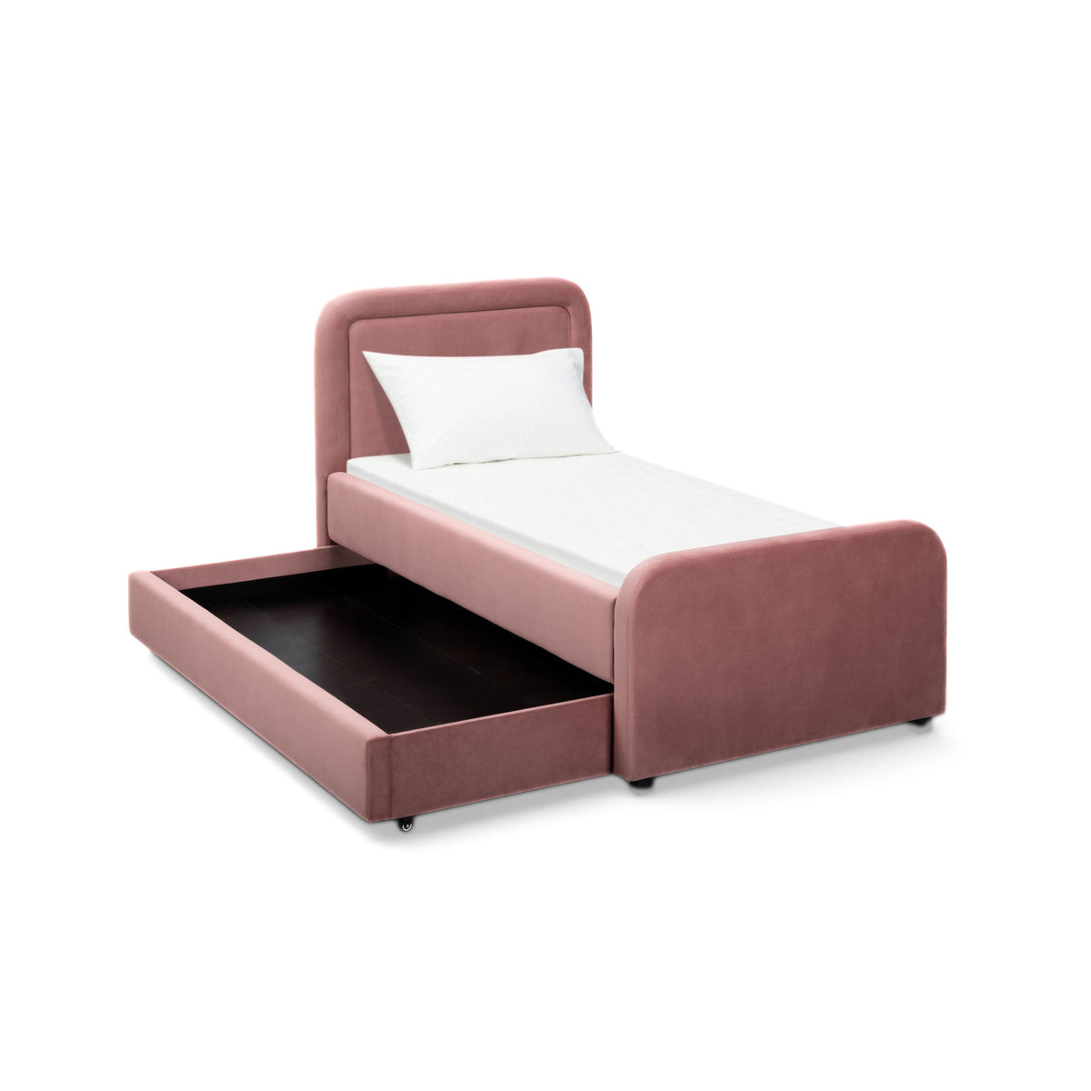 TOV Furniture Briella Salmon Performance Velvet Twin Trundle Bed