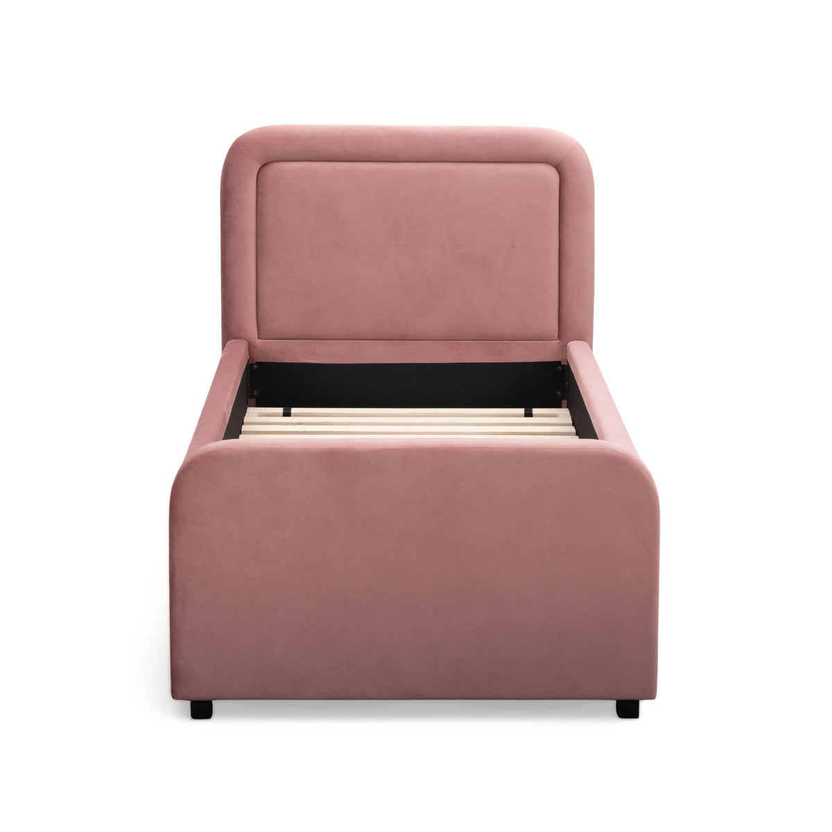 TOV Furniture Briella Salmon Performance Velvet Twin Trundle Bed