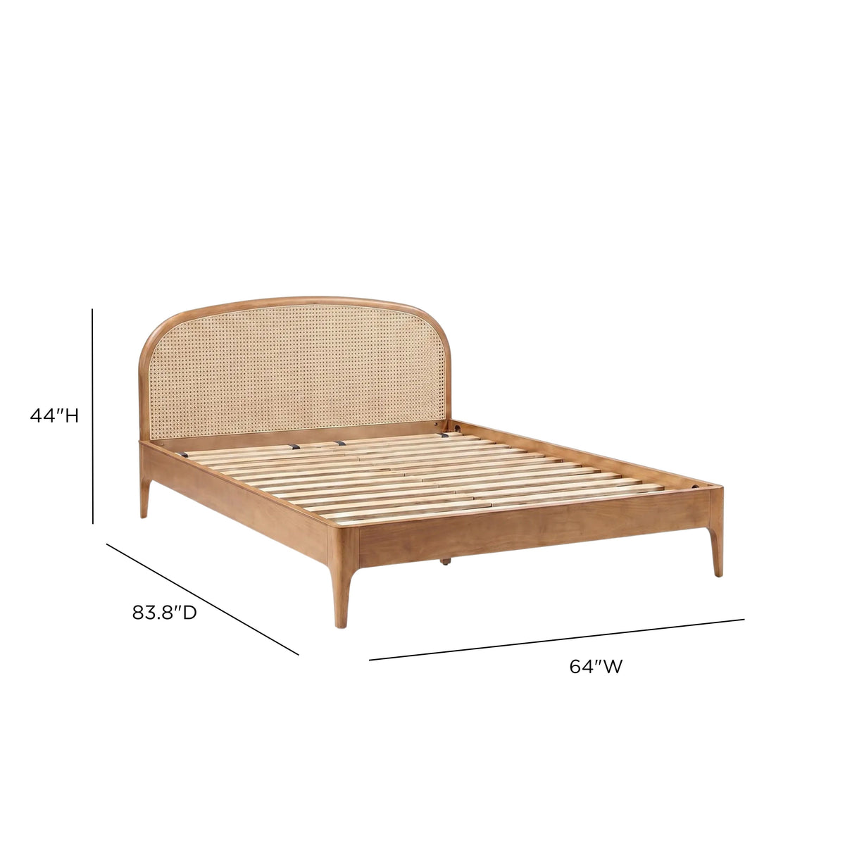 TOV Furniture Mico Natural Rattan Bed