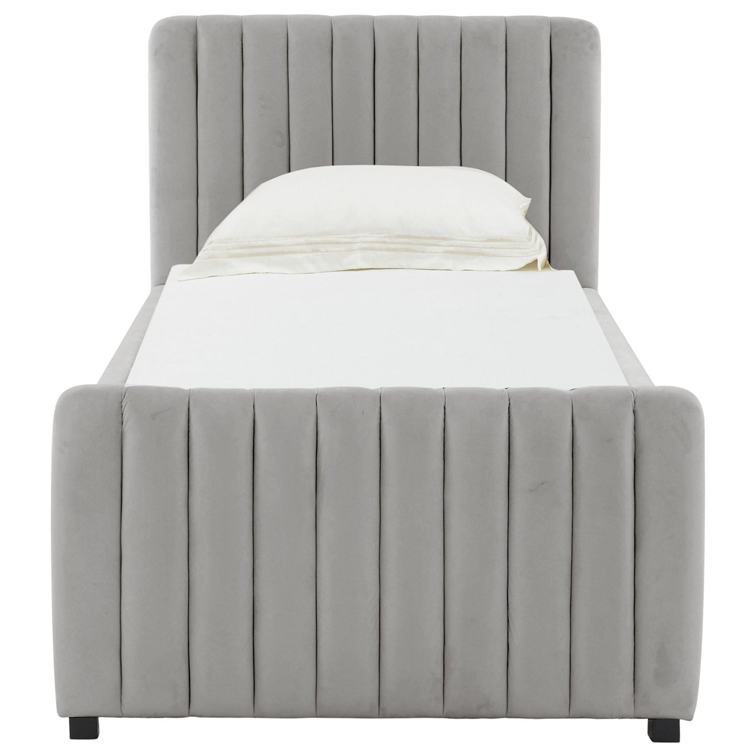 TOV Furniture Angela Velvet Trundle Twin Bed