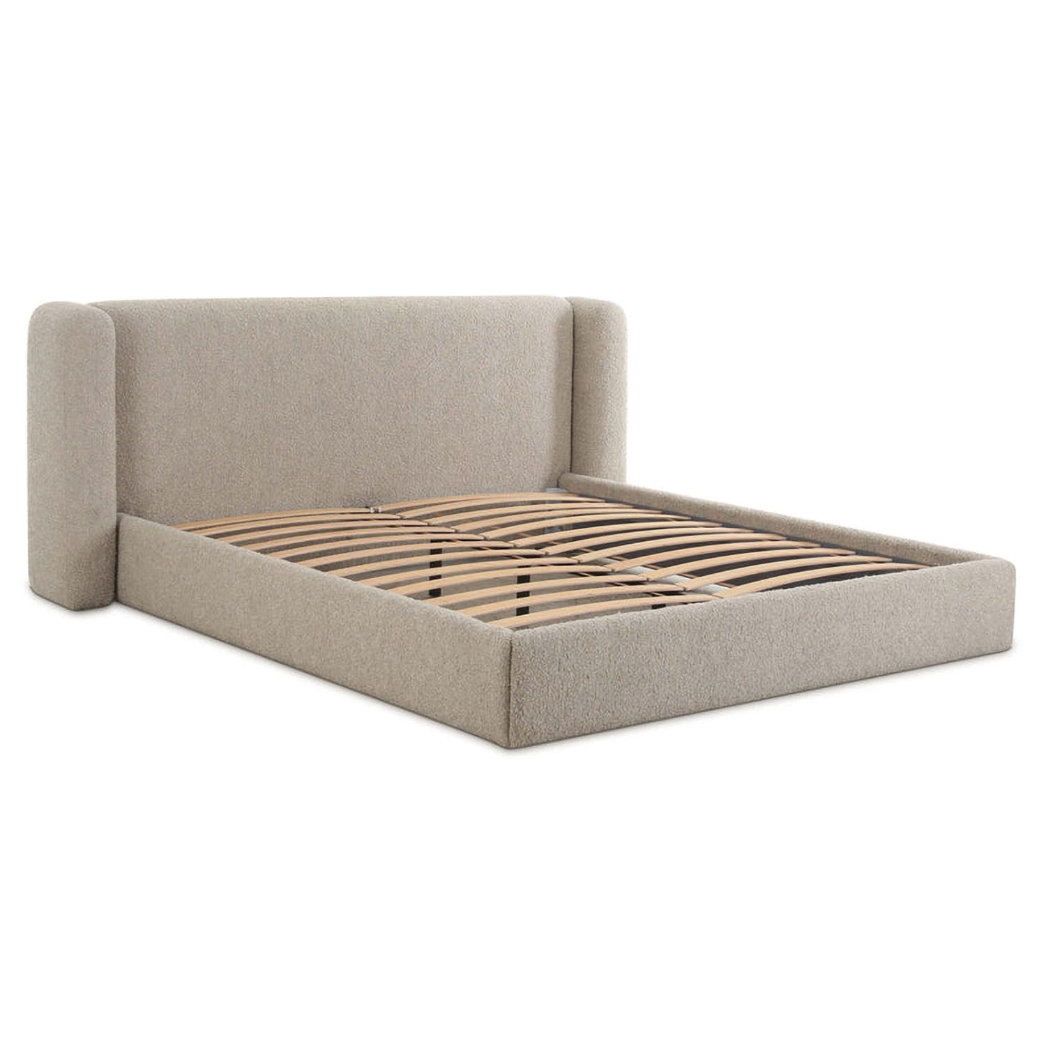 TOV Furniture Babette Tan Boucle Bed