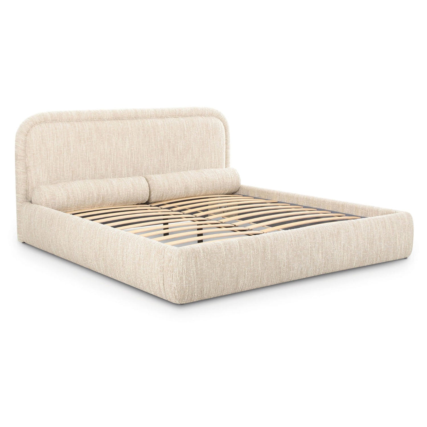 TOV Furniture Murielle Taupe Textured Boucle Bed