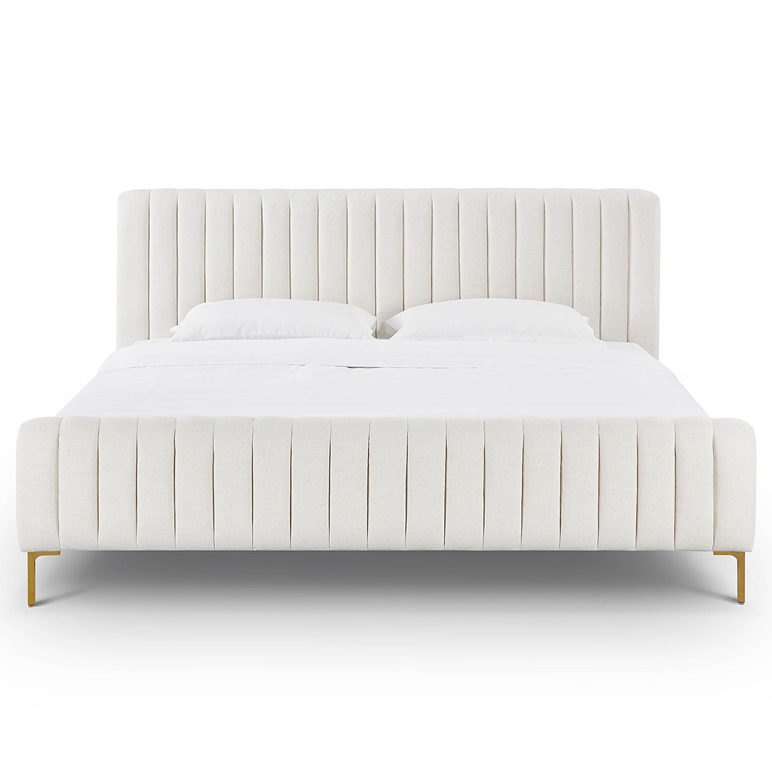 TOV Furniture Angela Upcycled Linen Bed