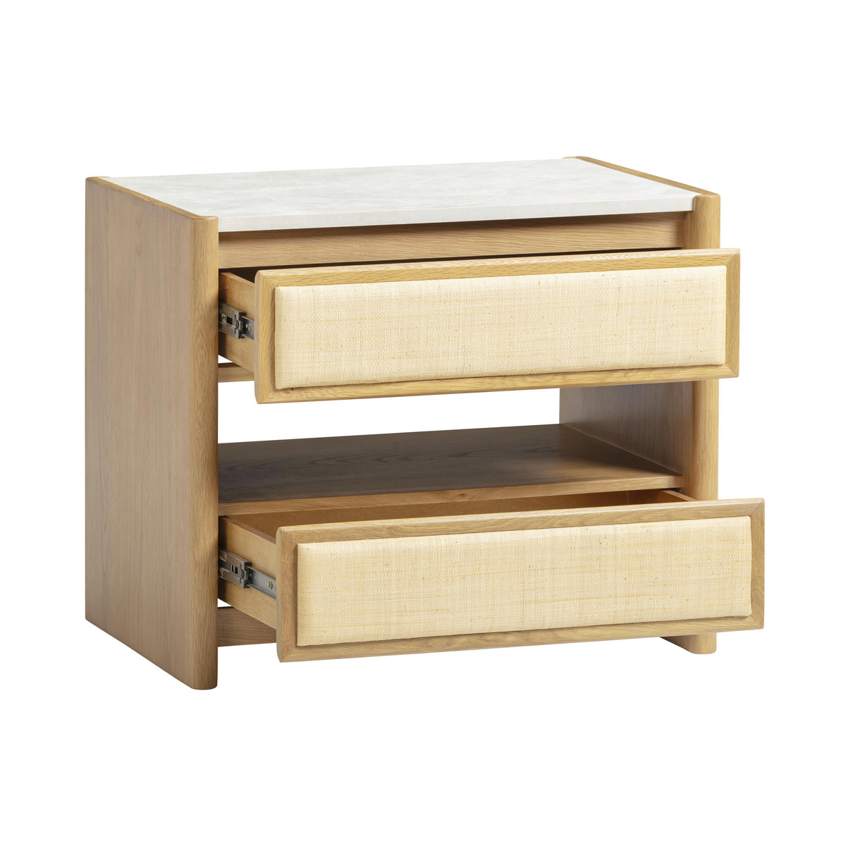 TOV Furniture Paige Natural Oak 2-Drawer Nightstand