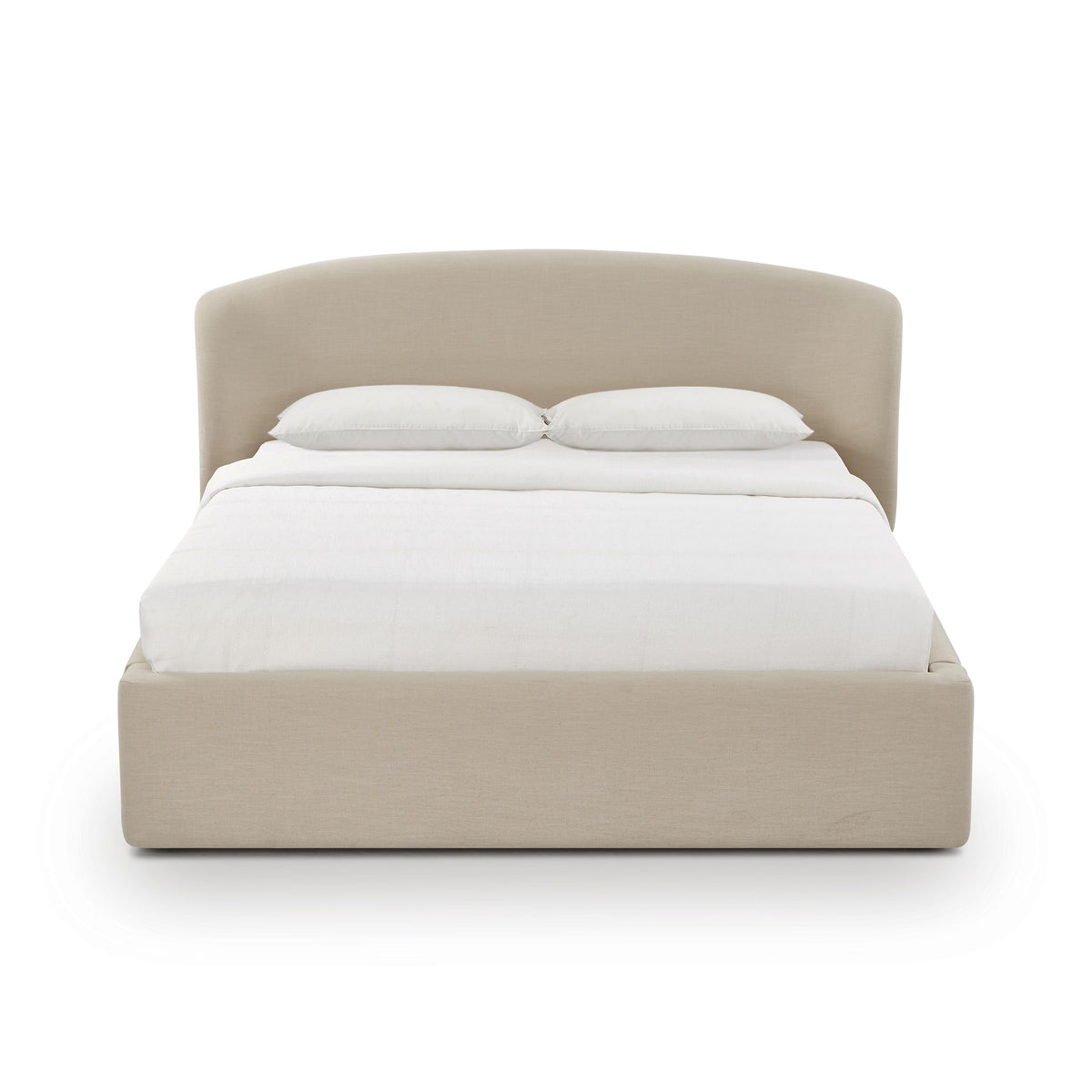 TOV Furniture Corey Taupe Upcycled Performance Linen Storage Bed