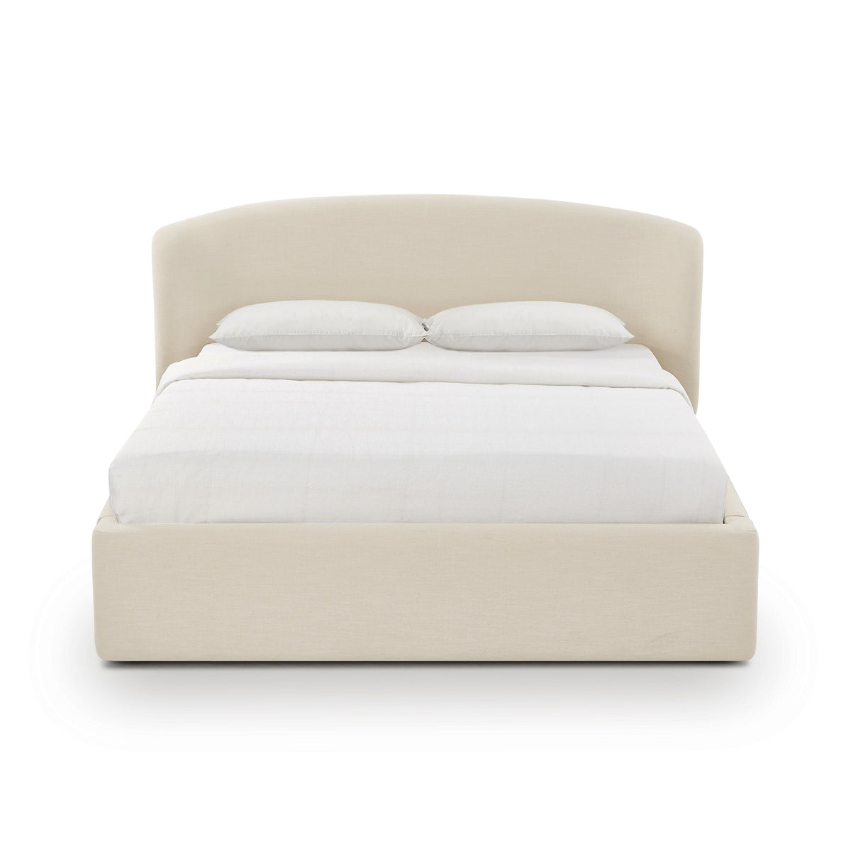 TOV Furniture Corey Cream Upcycled Performance Linen Storage Bed