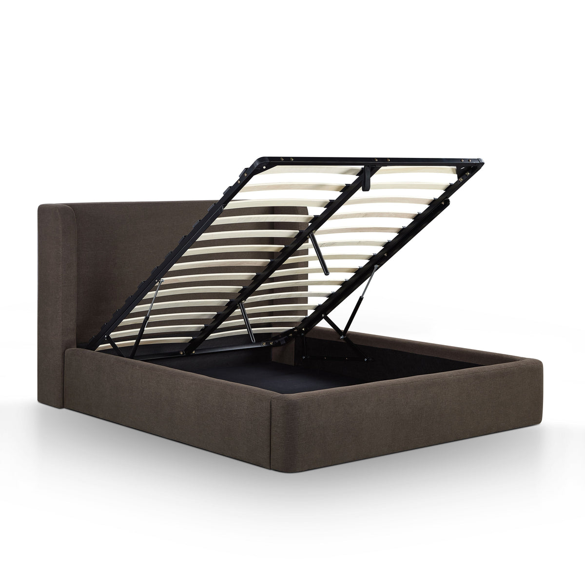 TOV Furniture Harmony Brown Performance Chenille Storage Bed