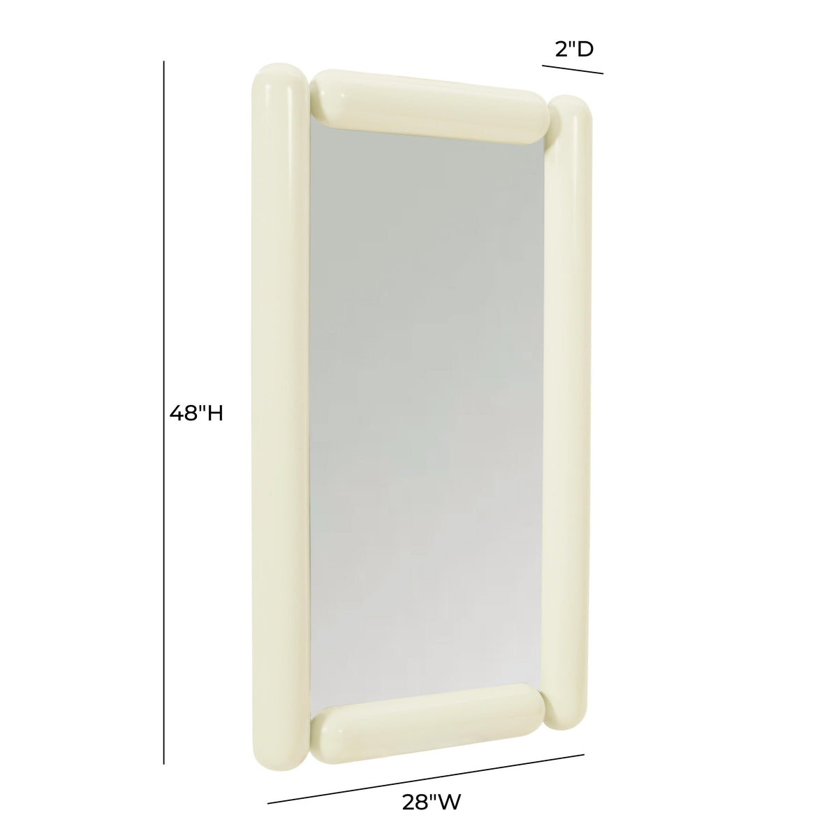 TOV Furniture Cozzi Cream Wall Mirror