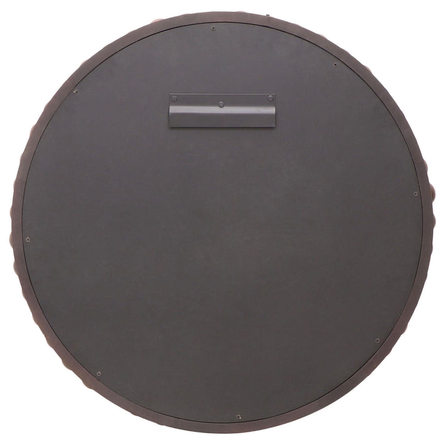 TOV Furniture Baria Walnut Finish Round Wall Mirror