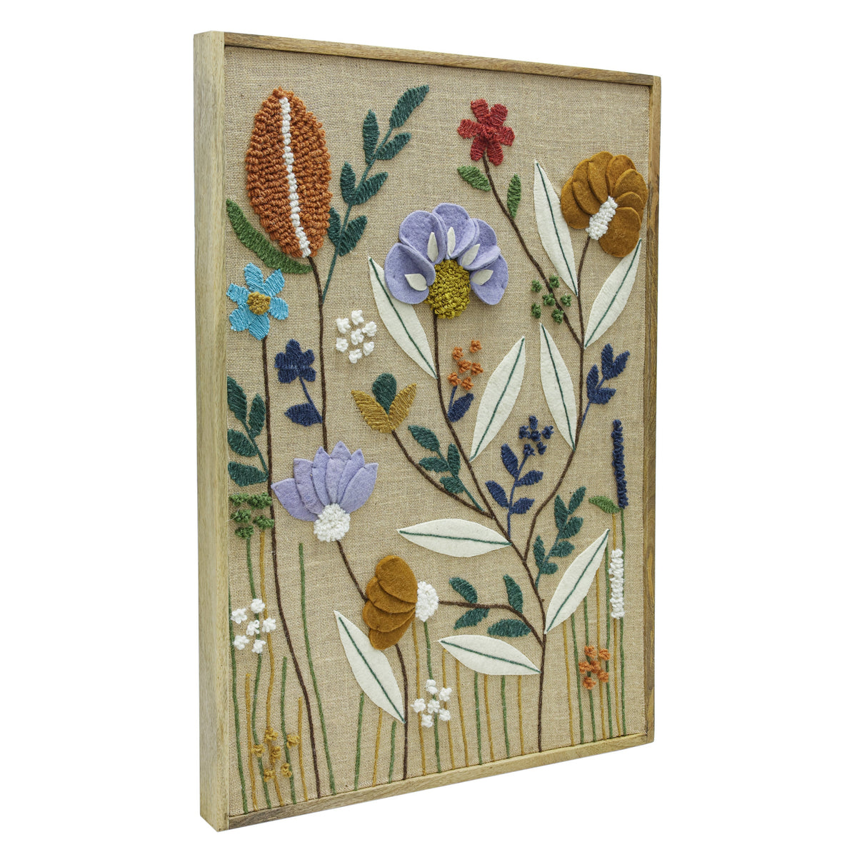 TOV Furniture Muro Sprout Embroidered Small Wall Art