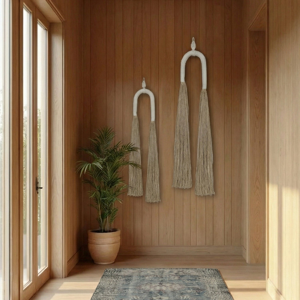 TOV Furniture Pasha Natural Cotton Jute Tassel Small Wall Decor