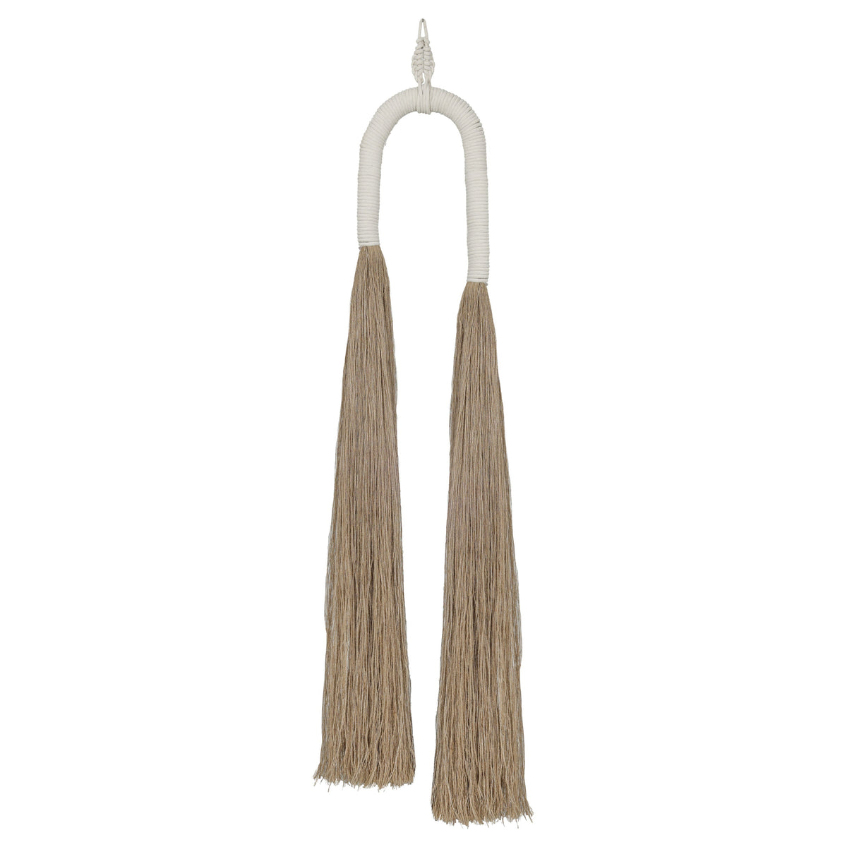 TOV Furniture Pasha Natural Cotton Jute Tassel Wall Decor in natural cotton, iron and jute, primary product view