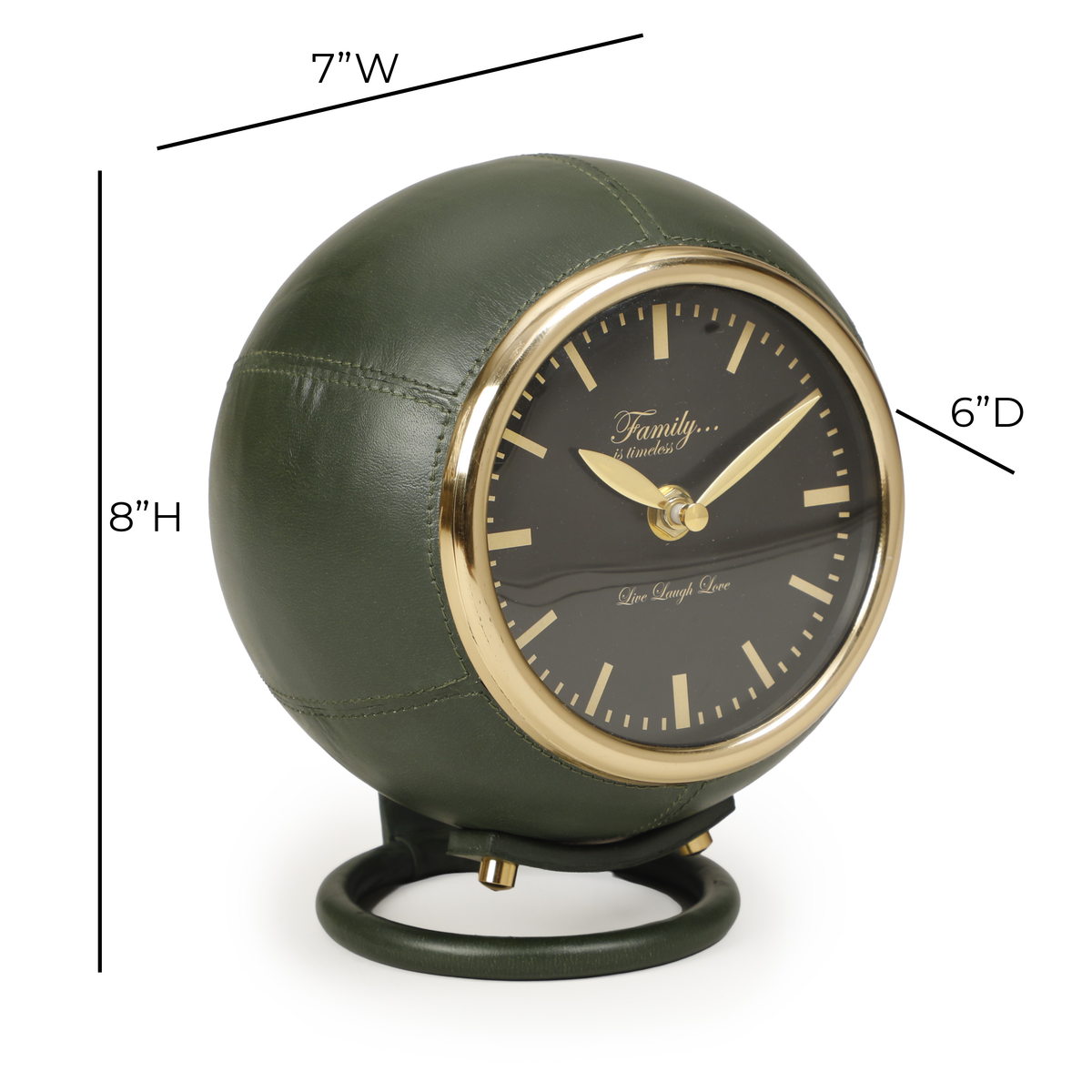 TOV Furniture Draper Dark Green Standing Accent Clock