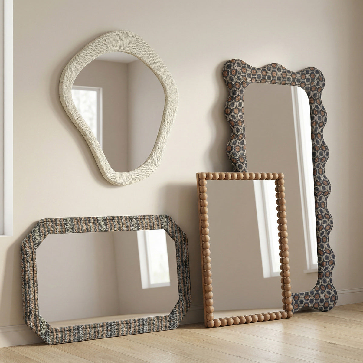 TOV Furniture Charlene Biologic Squiggle Wall Mirror
