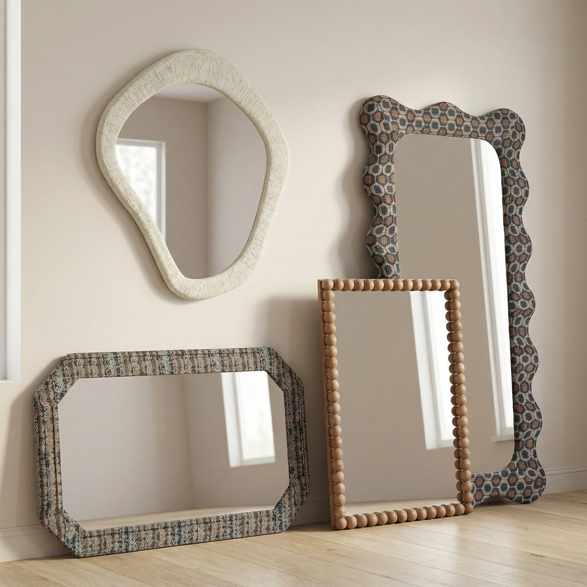 TOV Furniture Charlene Biologic Squiggle Wall Mirror