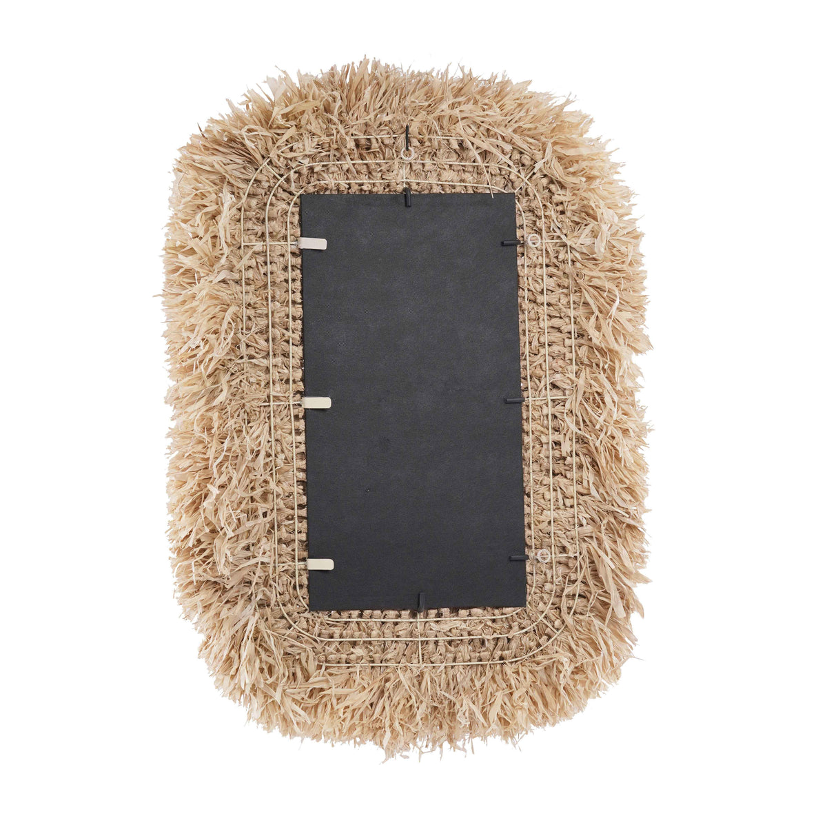 TOV Furniture Palm Natural Sisal Rectangular Wall Mirror