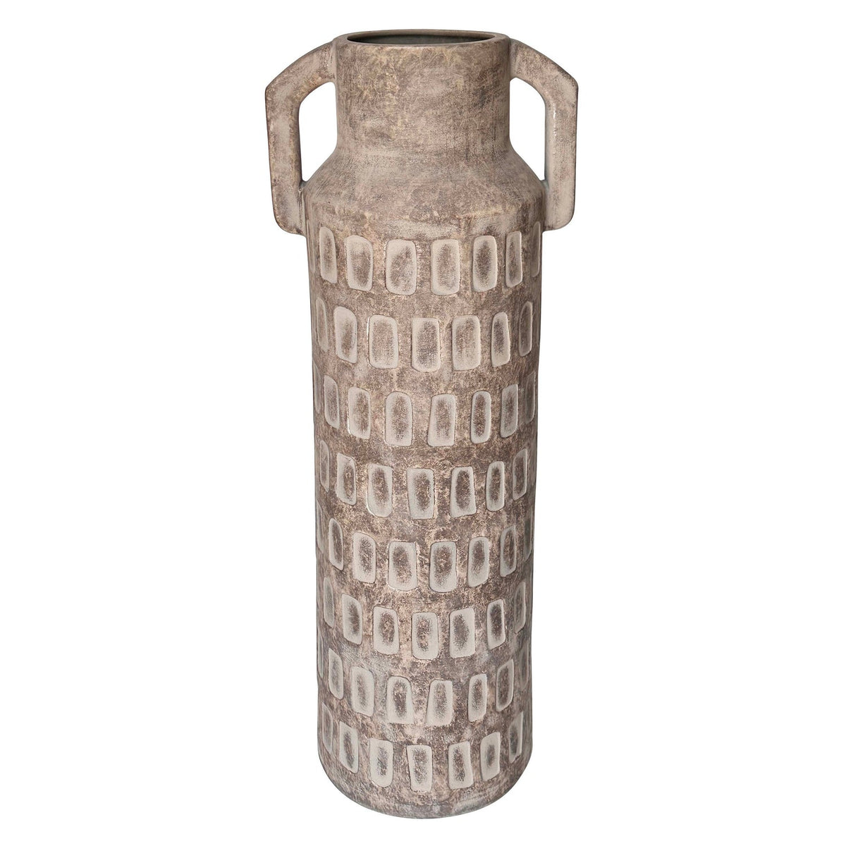 TOV Furniture Earthenware Diode Flower Vase in hand-painted earthenware ceramic, primary product view