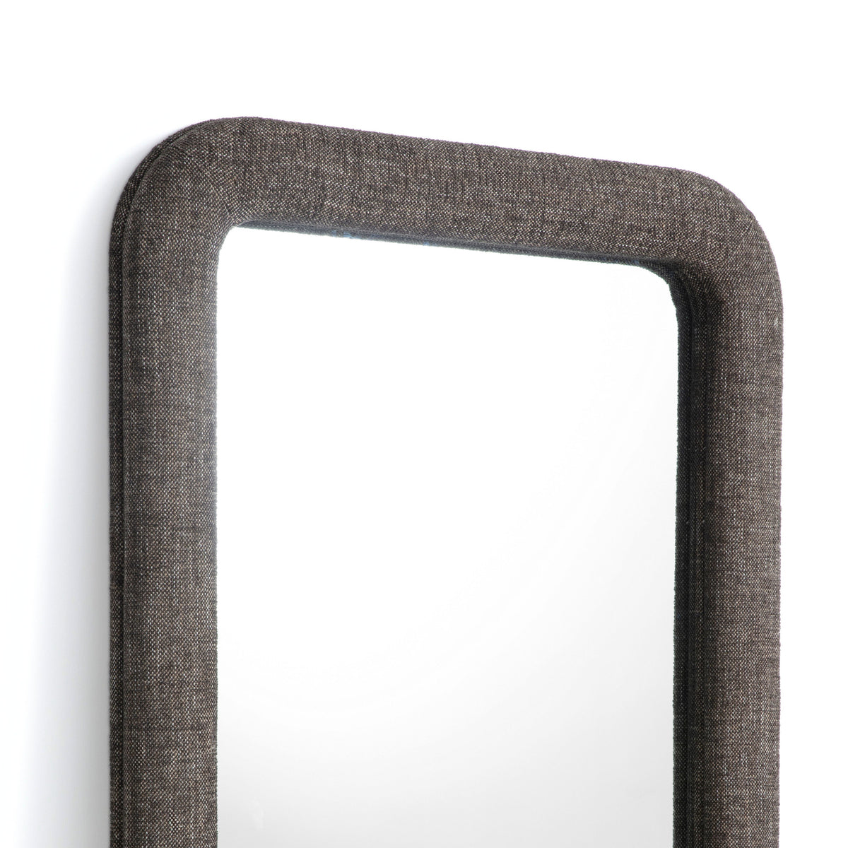 TOV Furniture Heidi Espresso Upholstered Oversized Floor Mirror