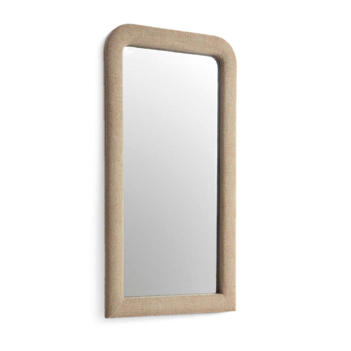 TOV Furniture Heidi Honey Upholstered Oversized Floor Mirror