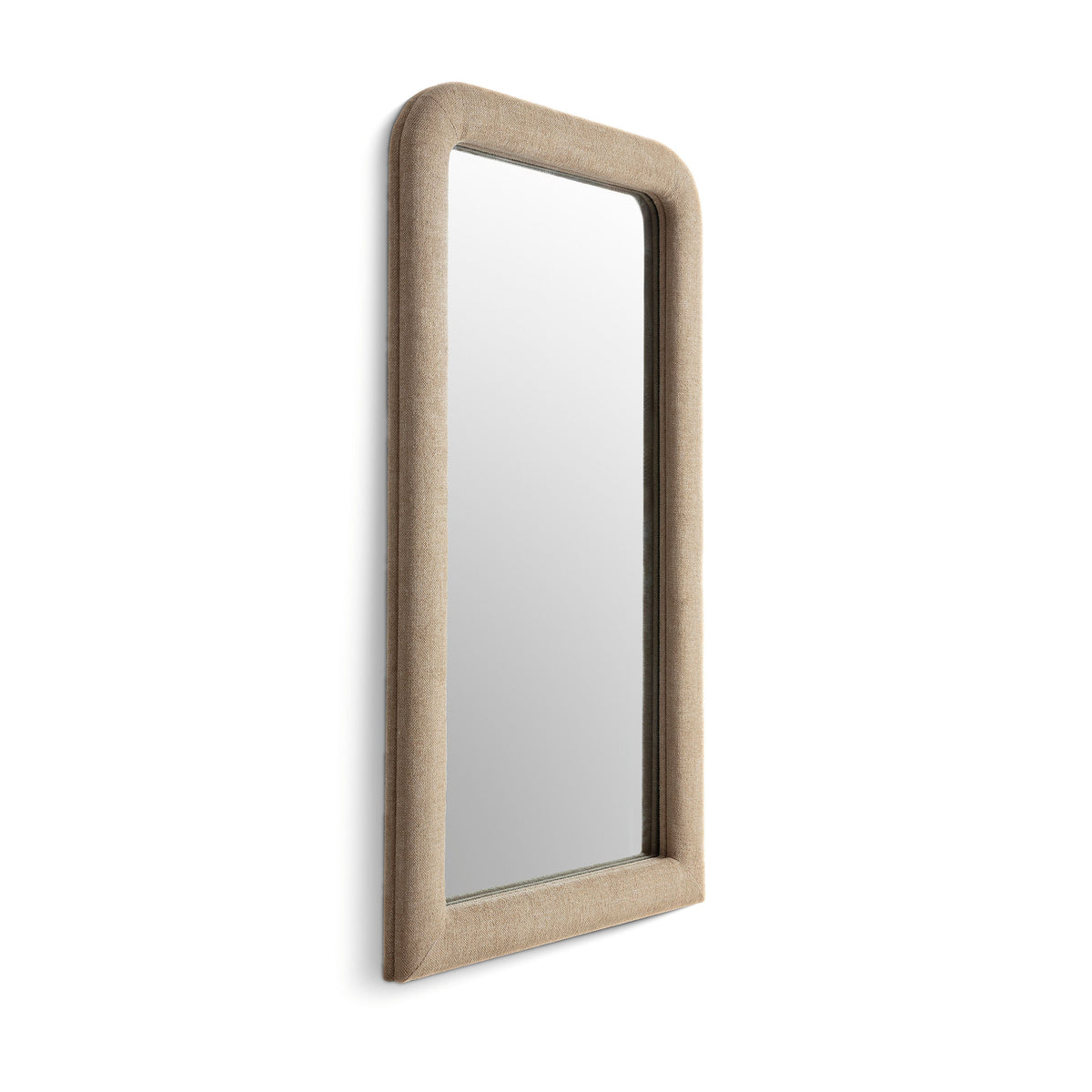 TOV Furniture Heidi Honey Upholstered Oversized Floor Mirror
