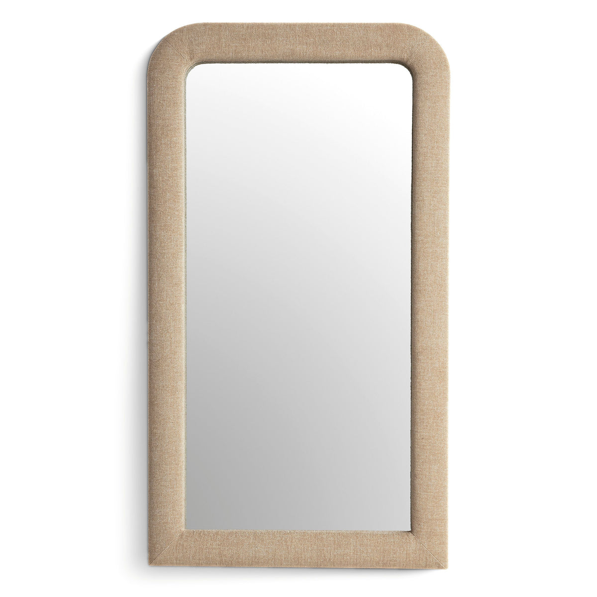 TOV Furniture Heidi Honey Upholstered Oversized Floor Mirror