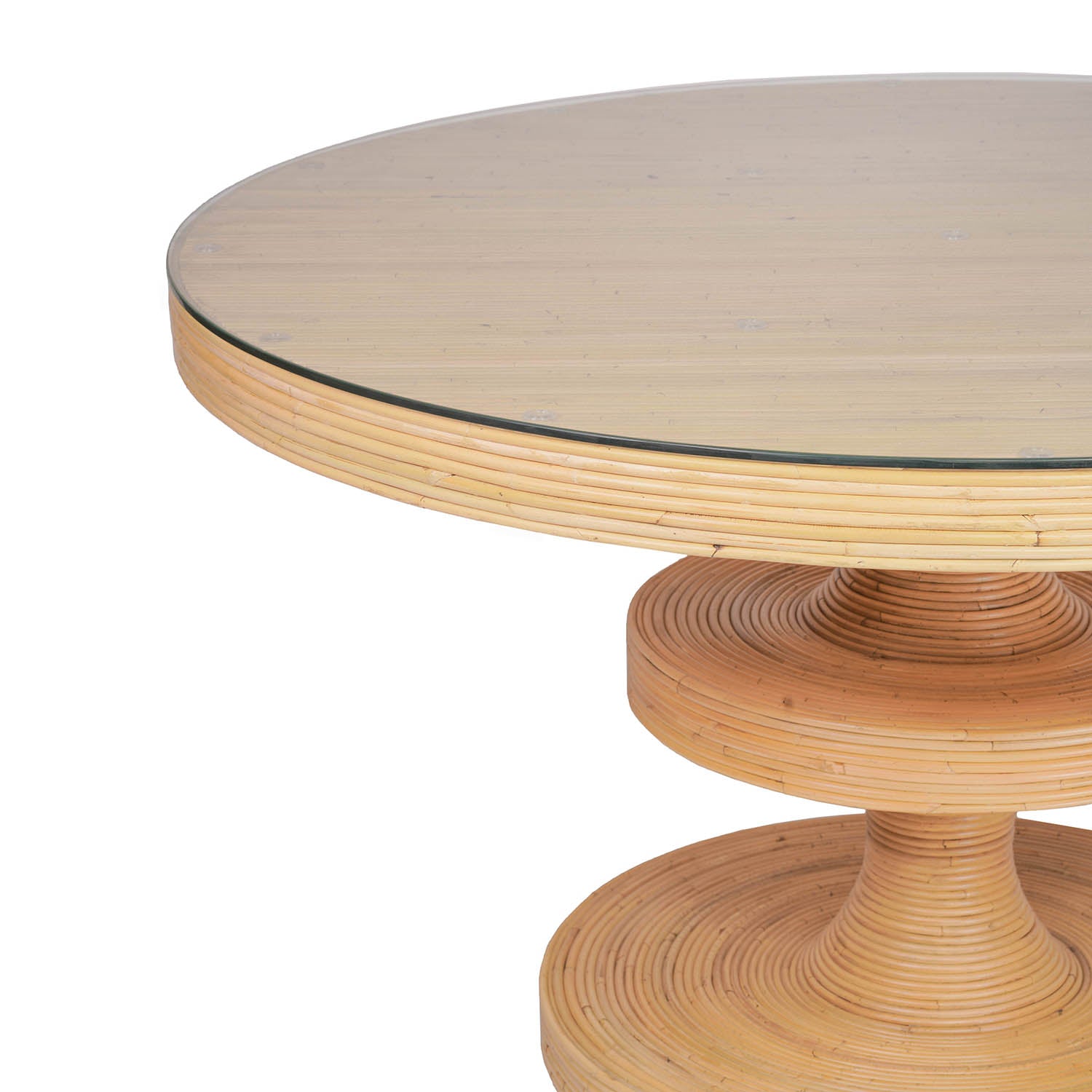 TOV Apollonia Rattan Round Dining Table