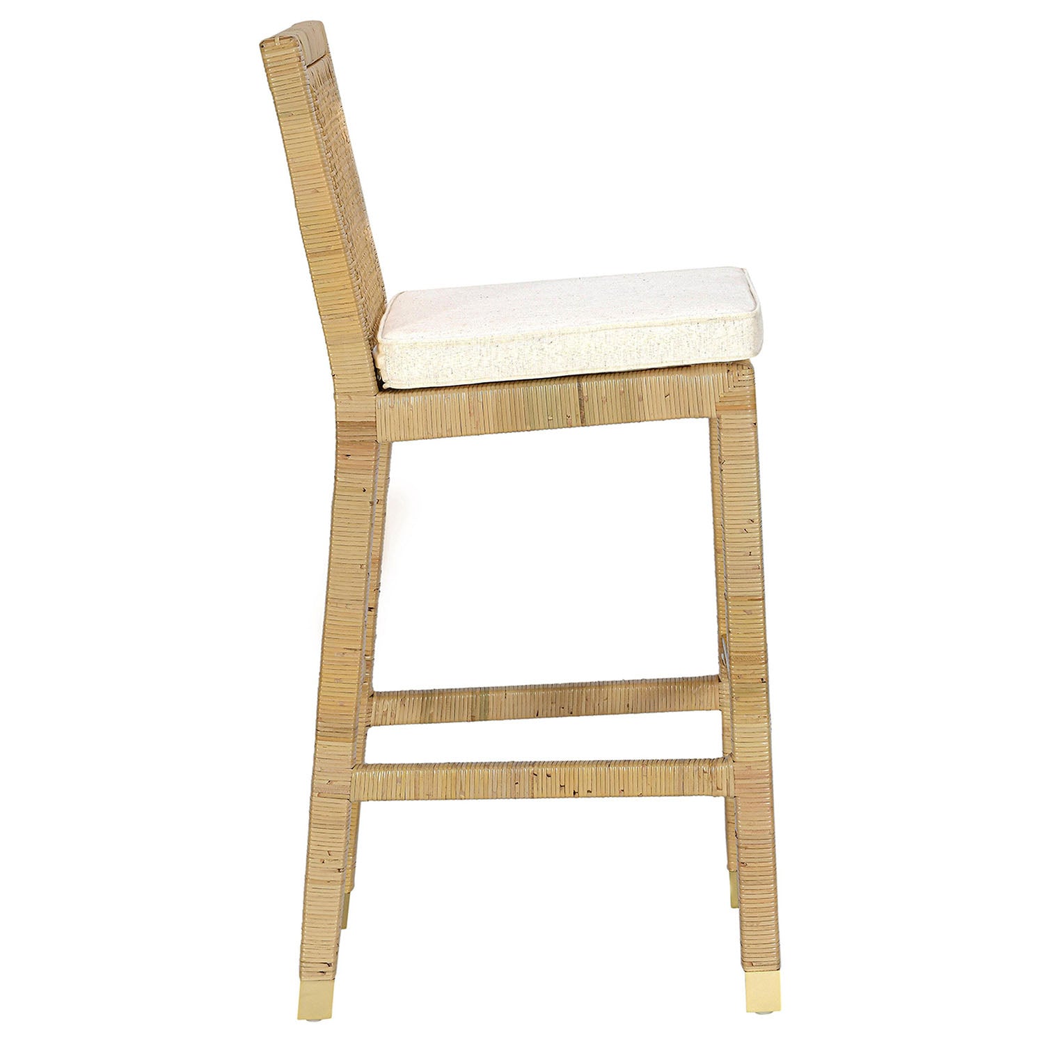 TOV Furniture Amara Cream Linen Dining Bar Stool