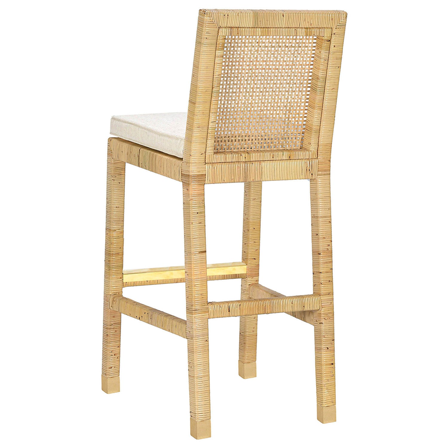 TOV Furniture Amara Cream Linen Dining Bar Stool