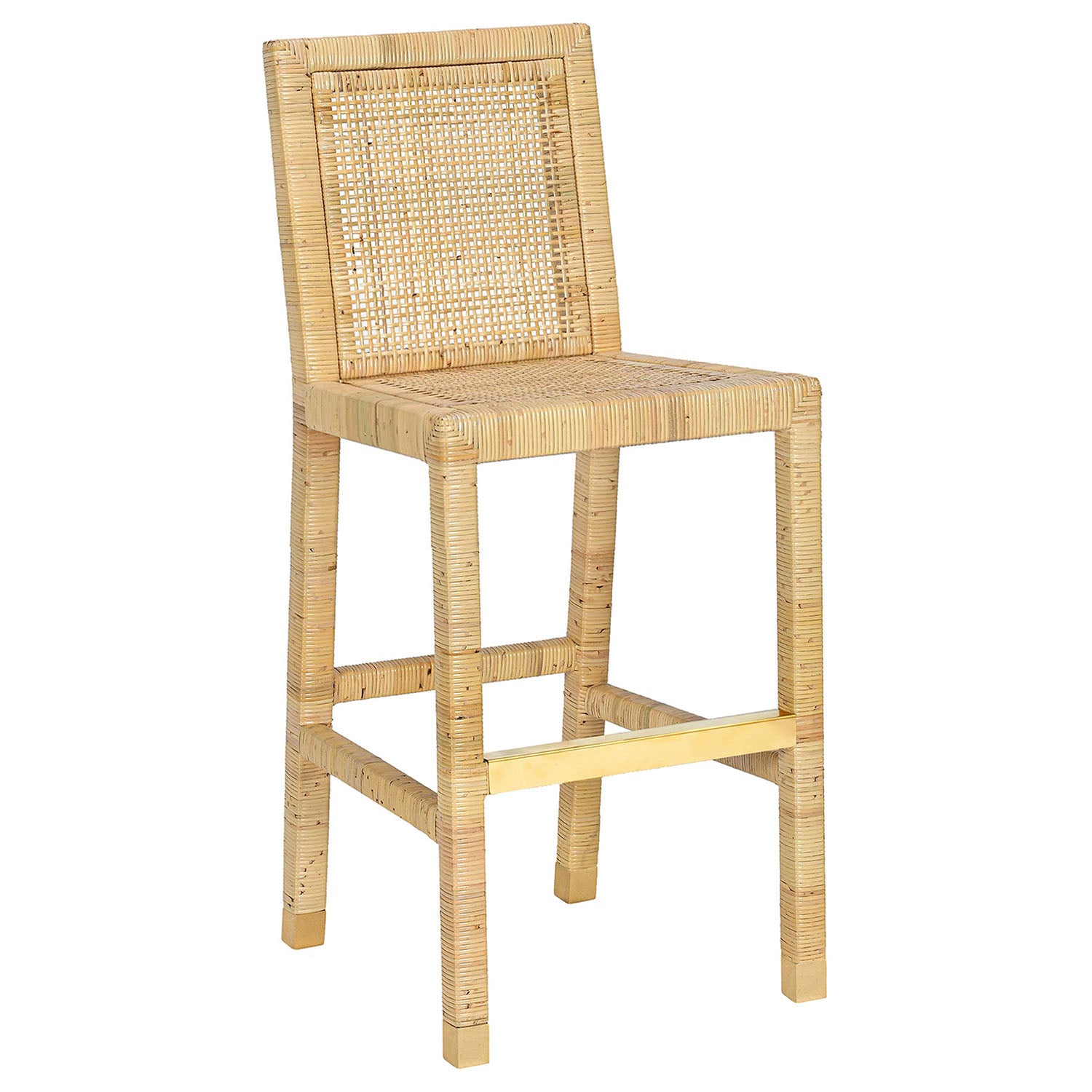 TOV Furniture Amara Cream Linen Dining Bar Stool