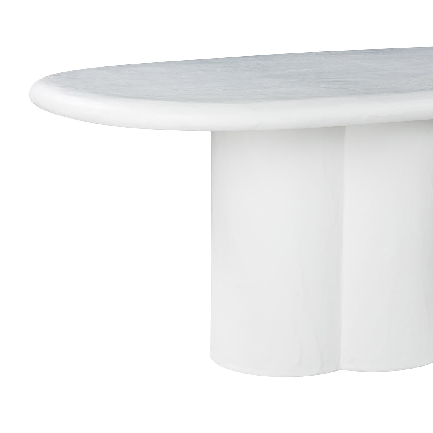 TOV Furniture Elika Faux Plaster Indoor/Outdoor Dining Table