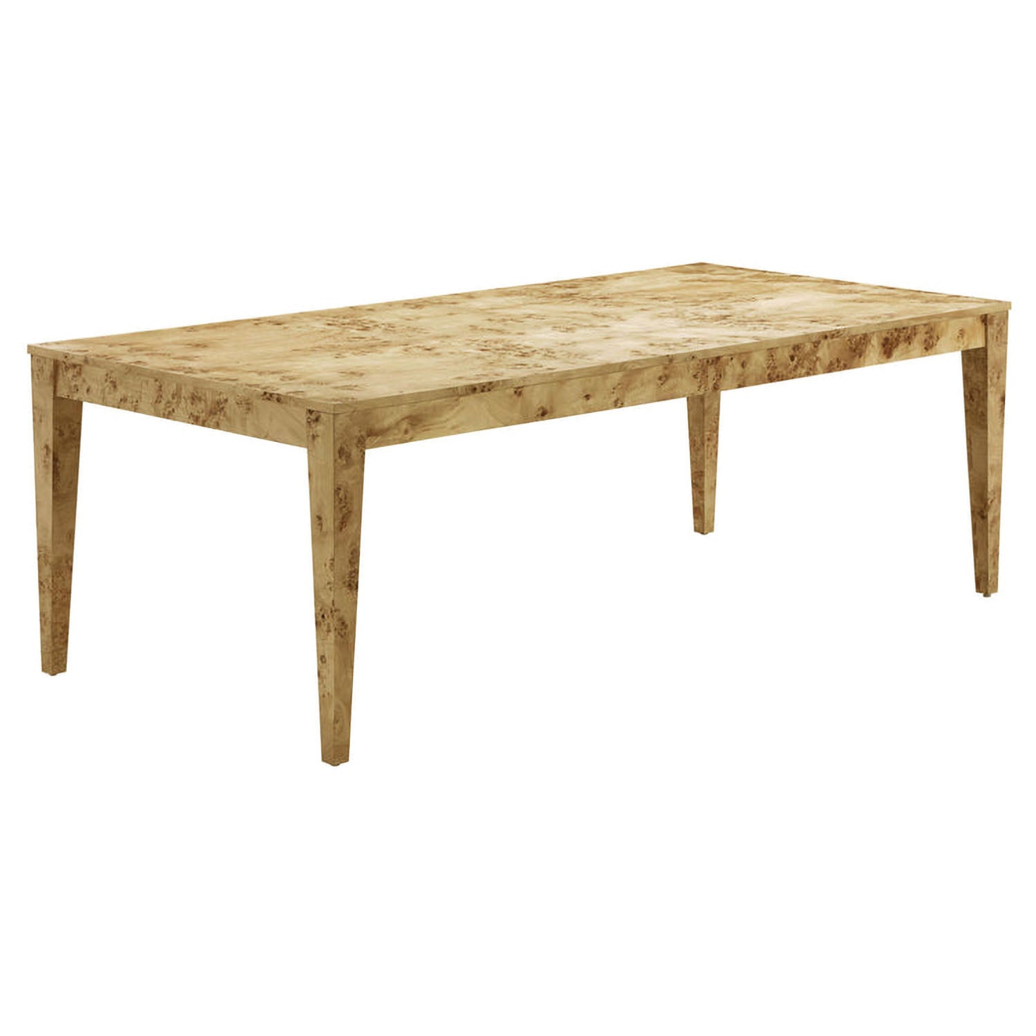 TOV Furniture Brandyss Natural Burl Rectangular Dining Table