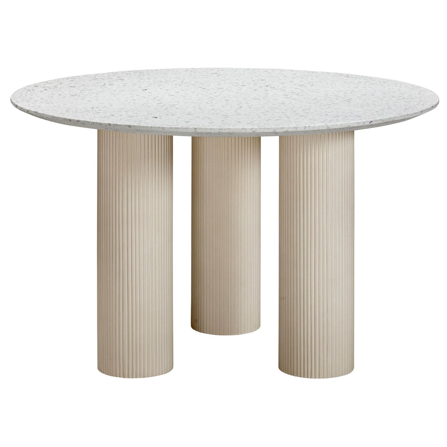 TOV Furniture Parcino Terrazzo Concrete Indoor/Outdoor Round Dining Table