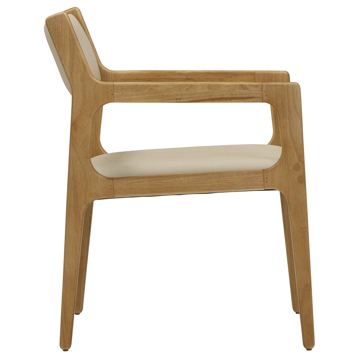 TOV Furniture Ari Cream Performance Vegan Leather Dining Chair Set of 2