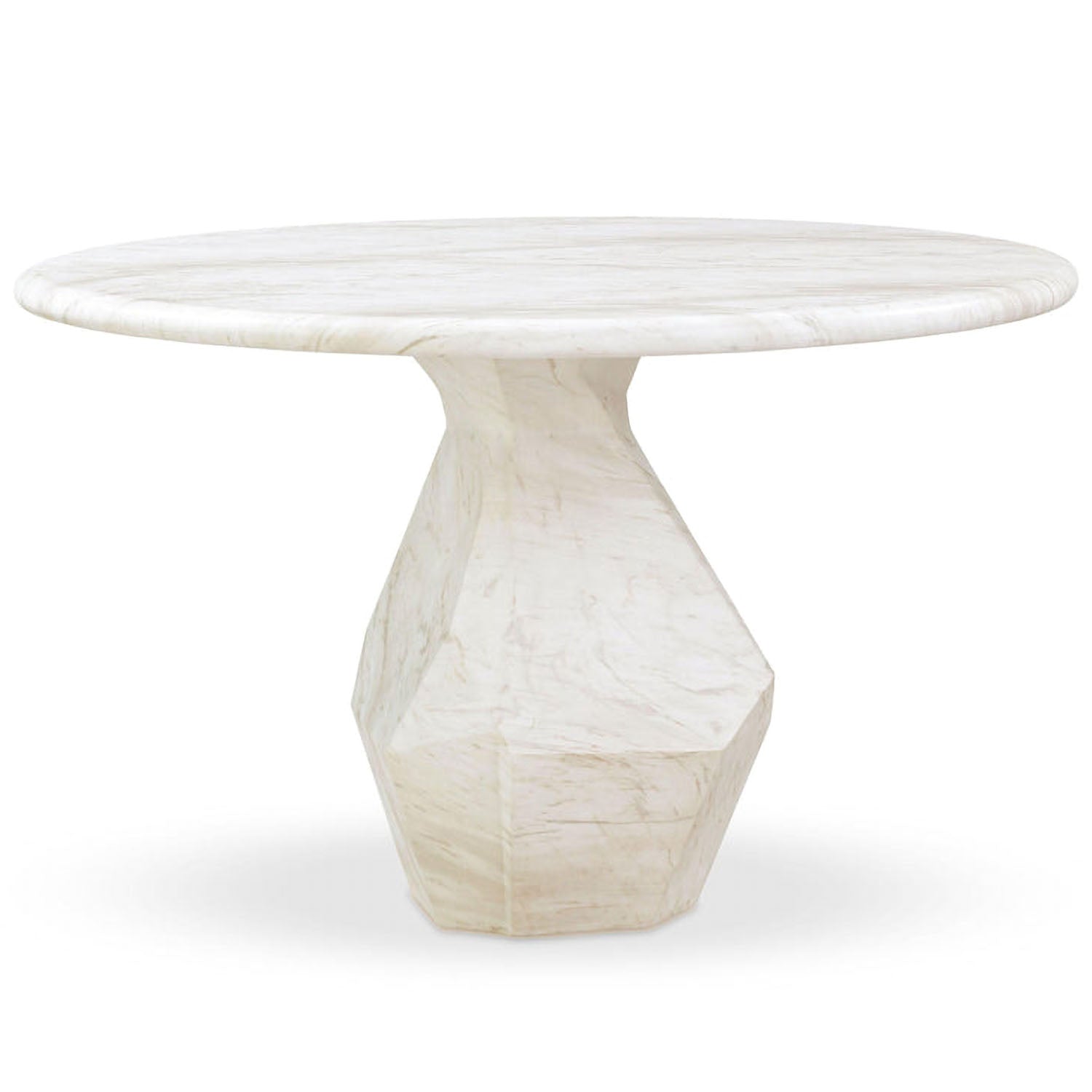 TOV Furniture Esme Faux Marble Indoor/Outdoor Round Dining Table