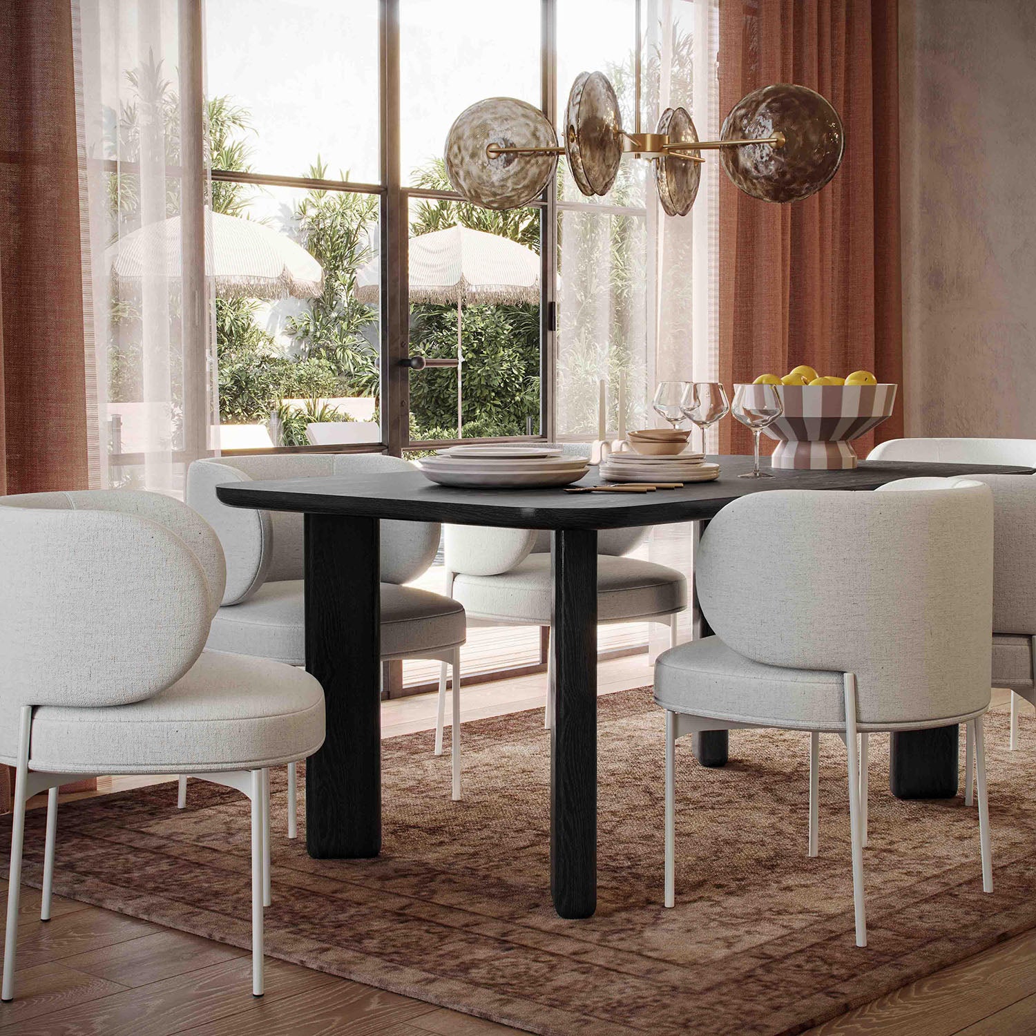 TOV Furniture Jodie Black Dining Table